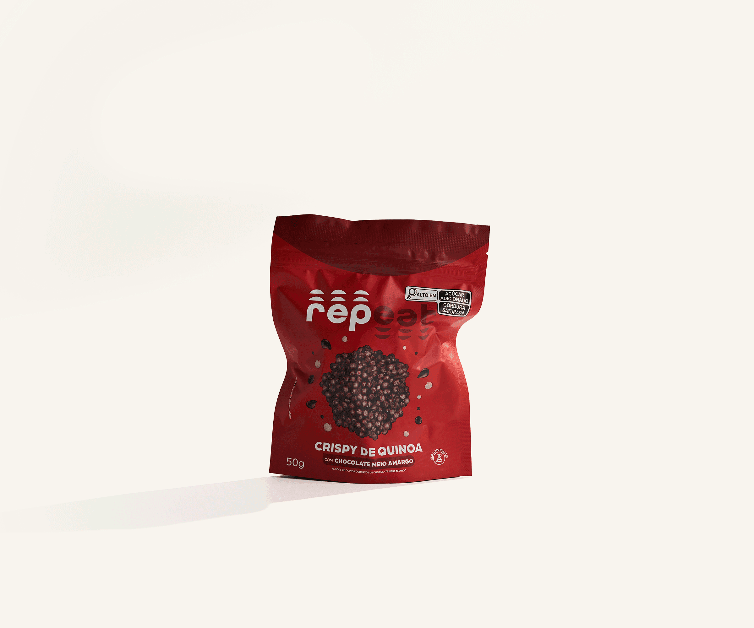 Crispy de quinoa com chocolate meio amargo 50g