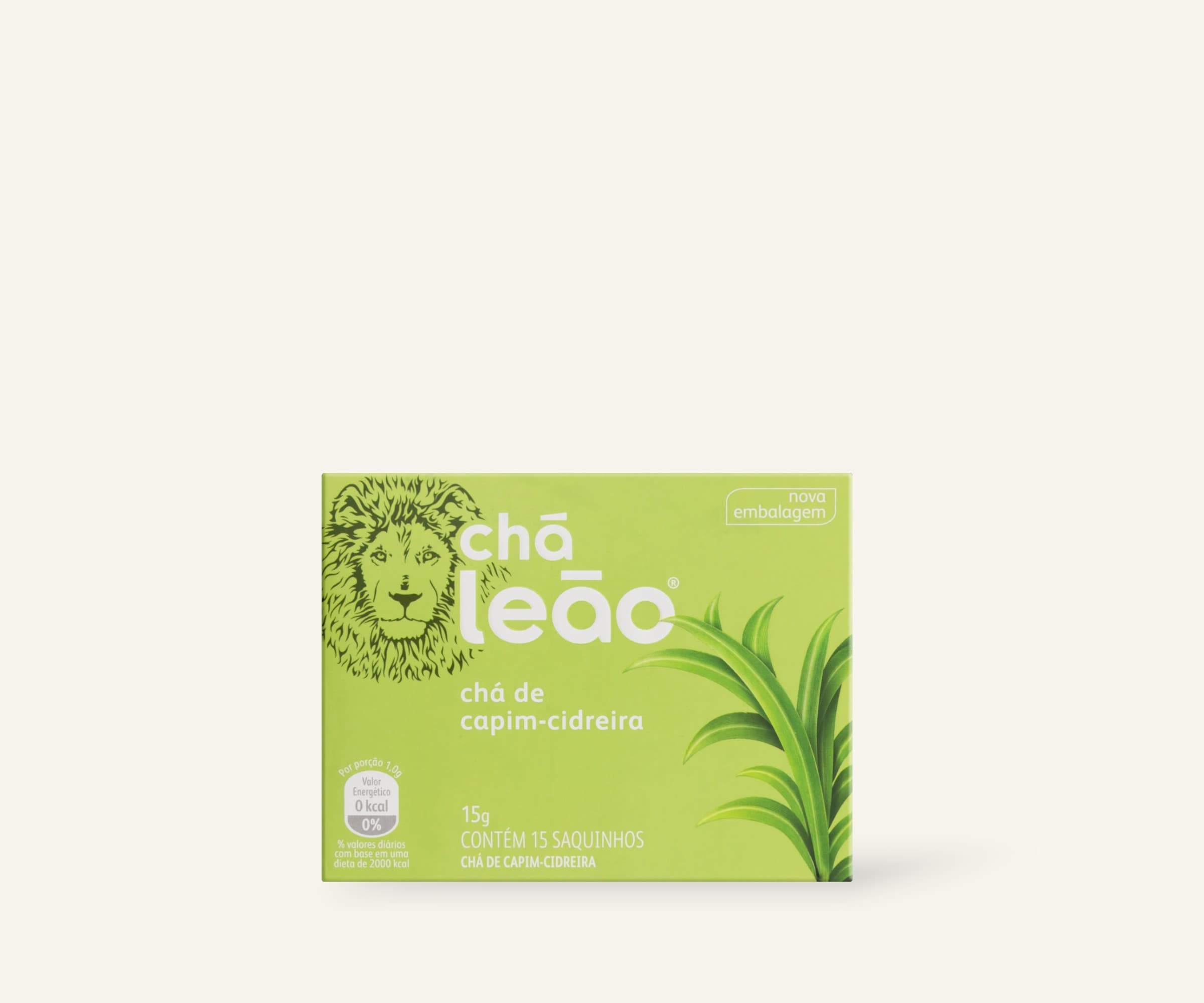 Chá de capim-cidreira Leão 15 sachês