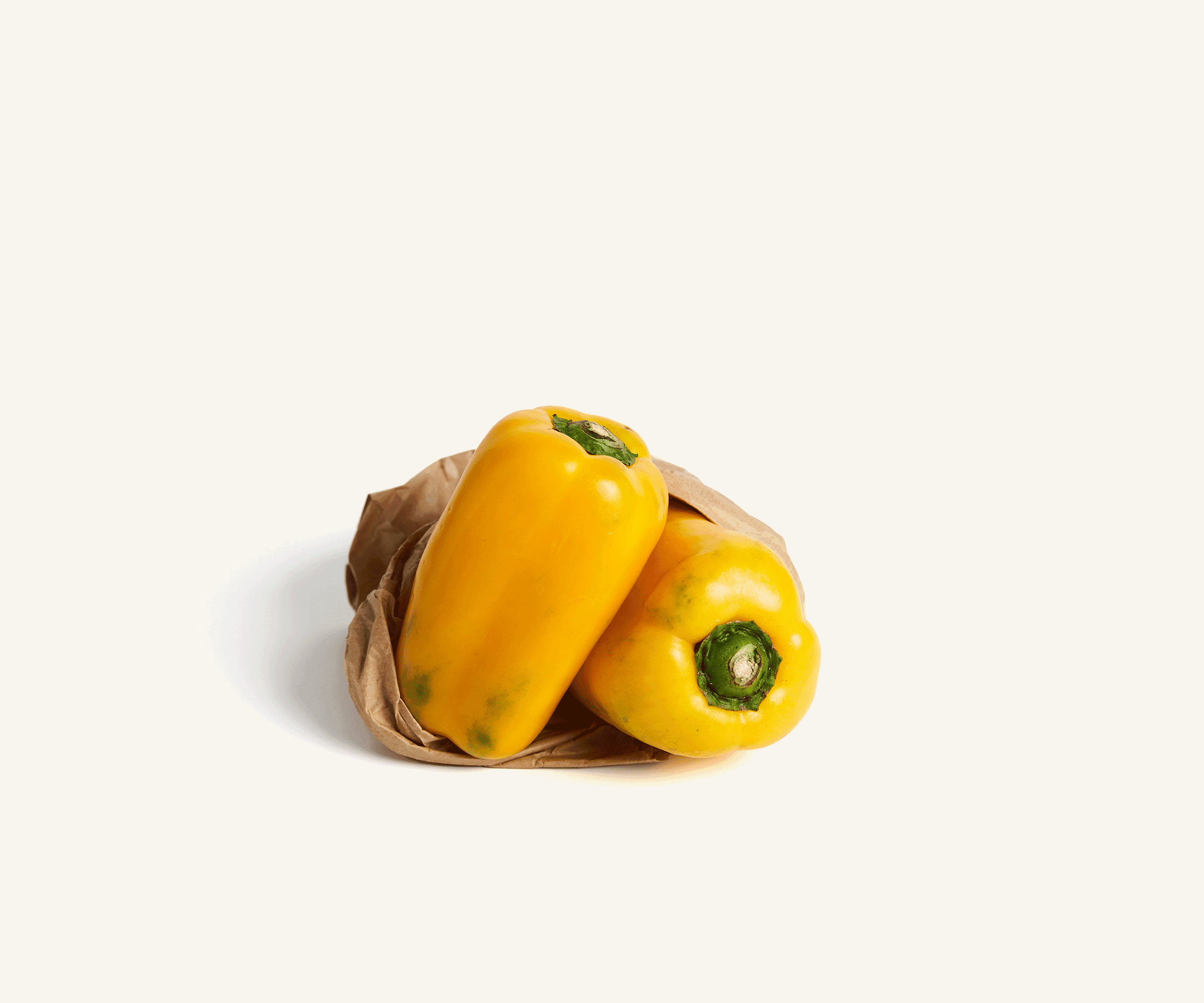Pimentão amarelo orgânico 400g | 2 a 3und