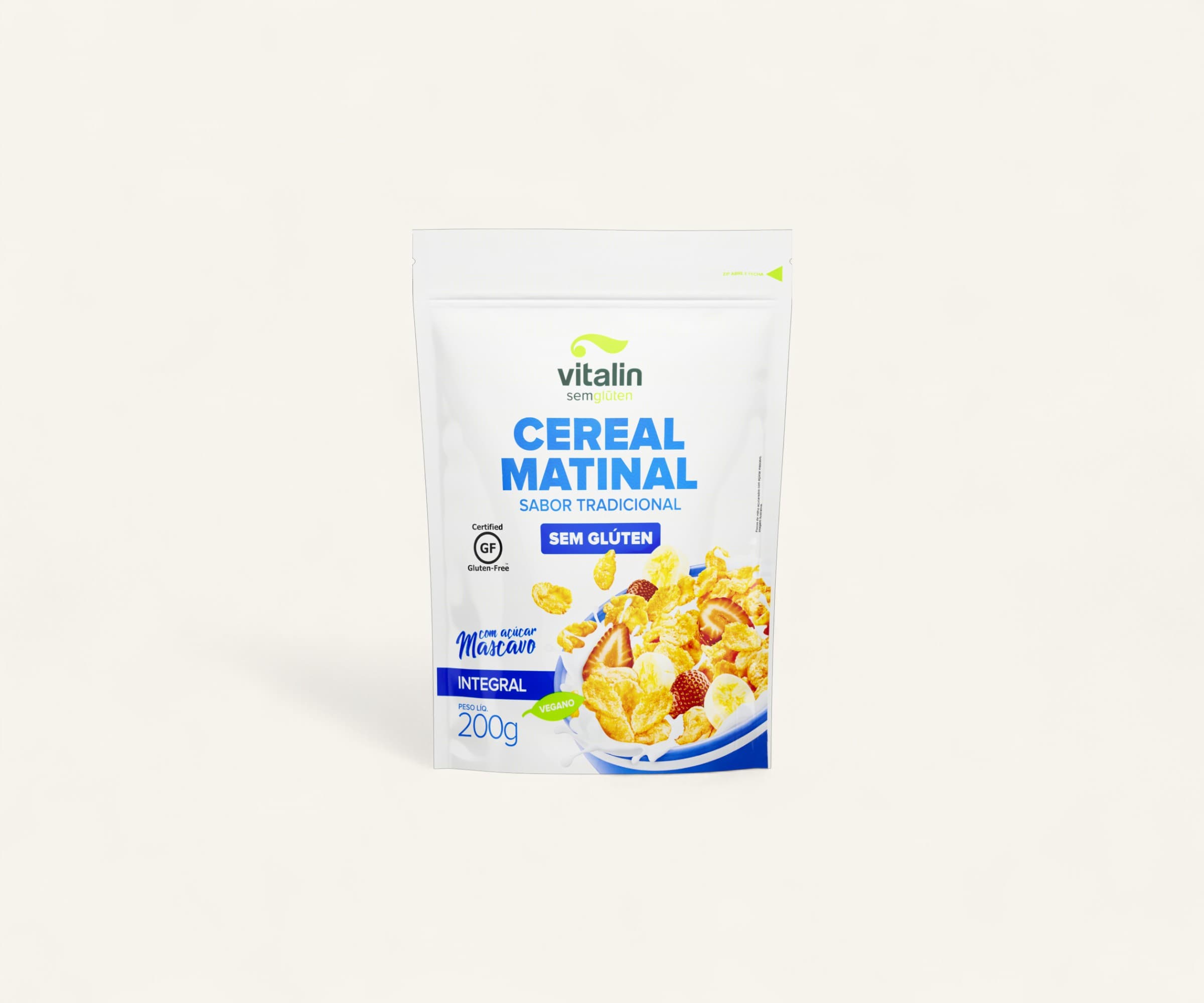 Cereal matinal tradicional sem glúten 200g
