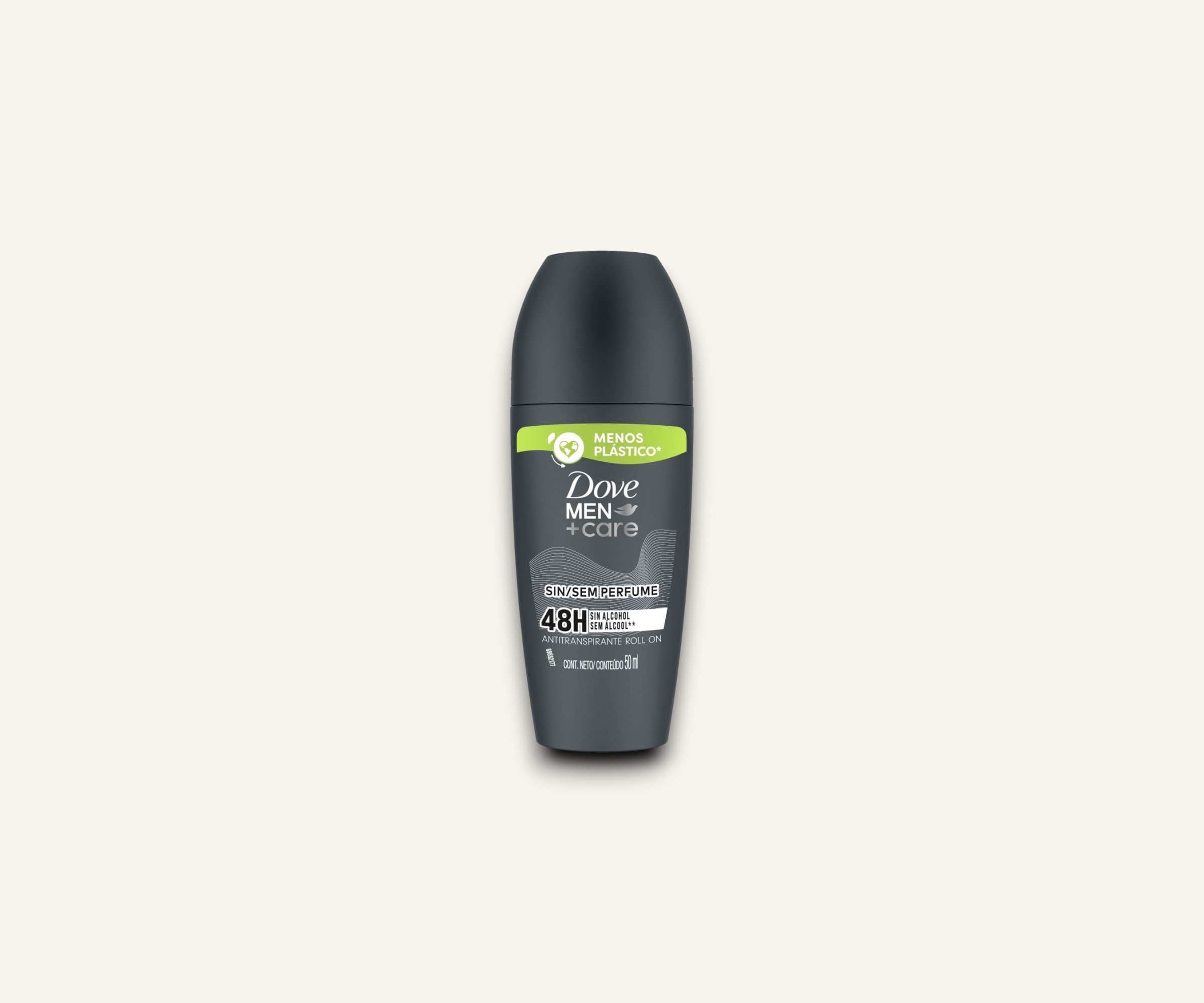 Antitranspirante roll-on sem perfume Dove men+care 50ml