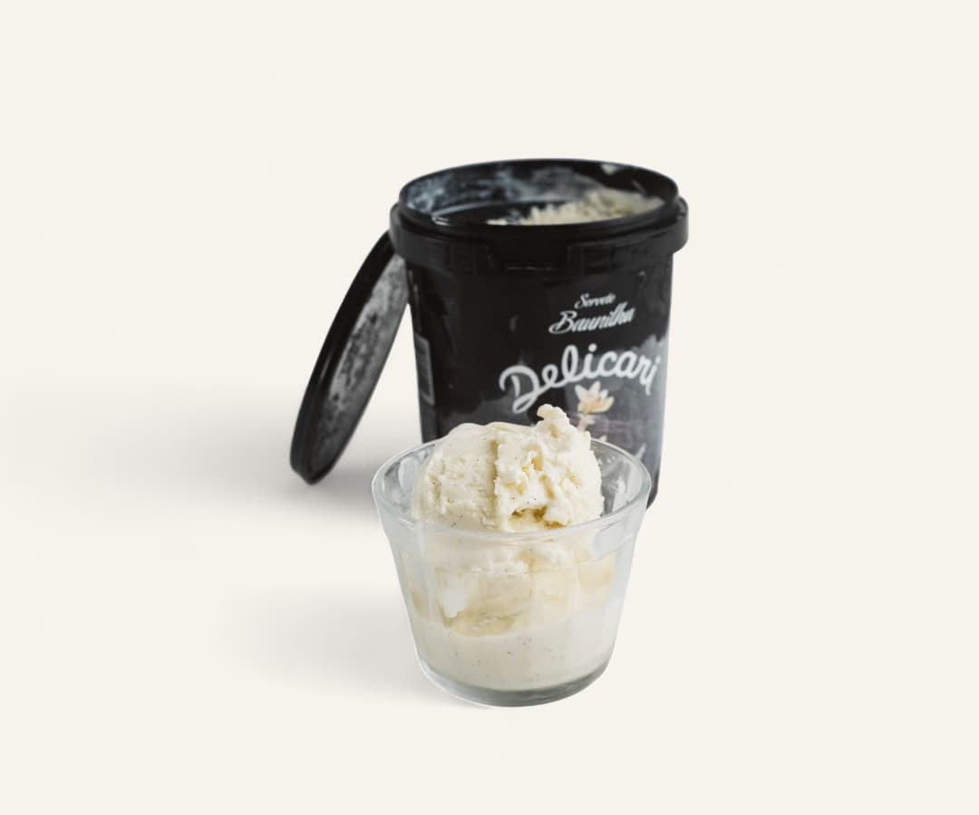 Sorvete de baunilha Delicari 500ml