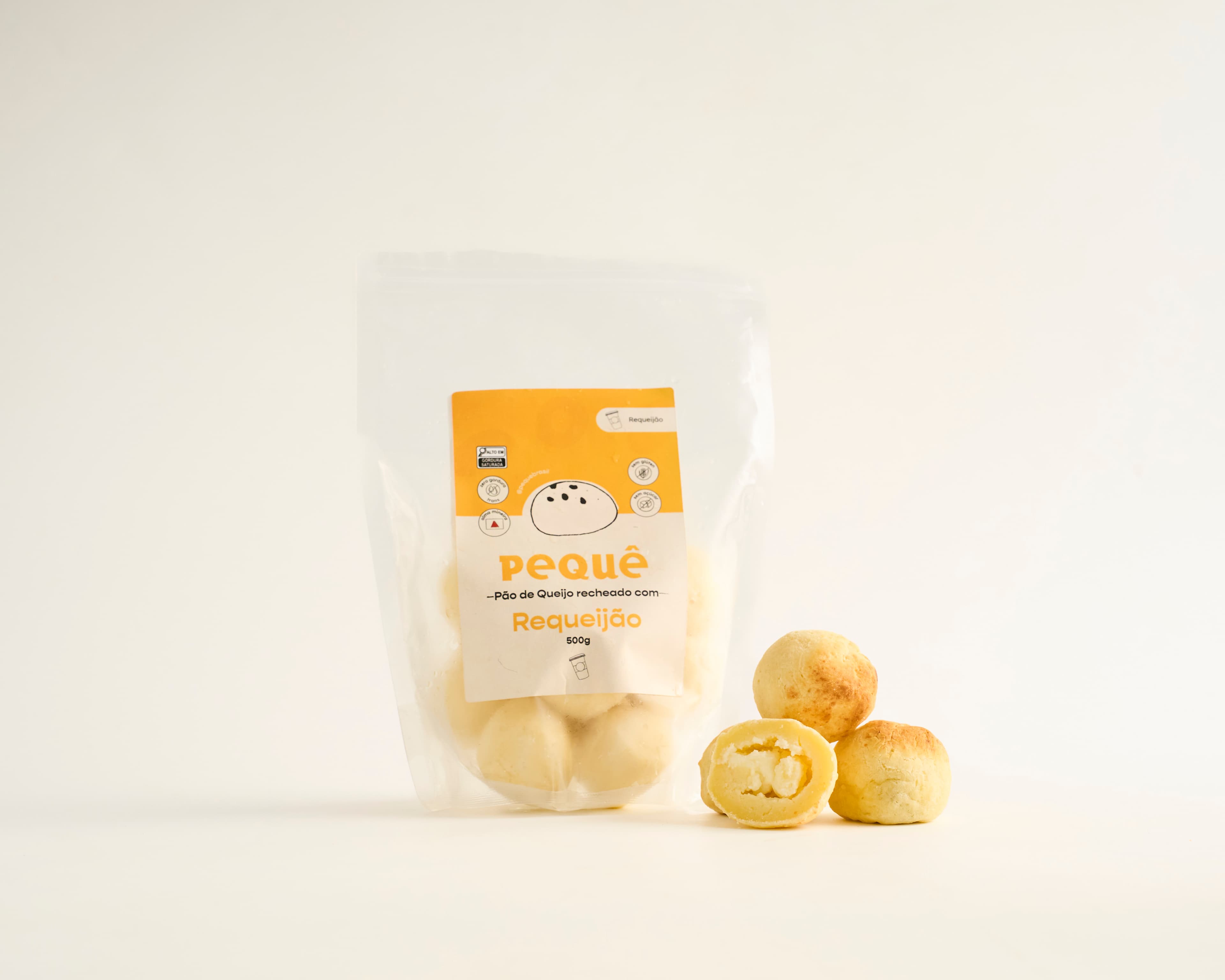 Pão de queijo com requeijão 500g