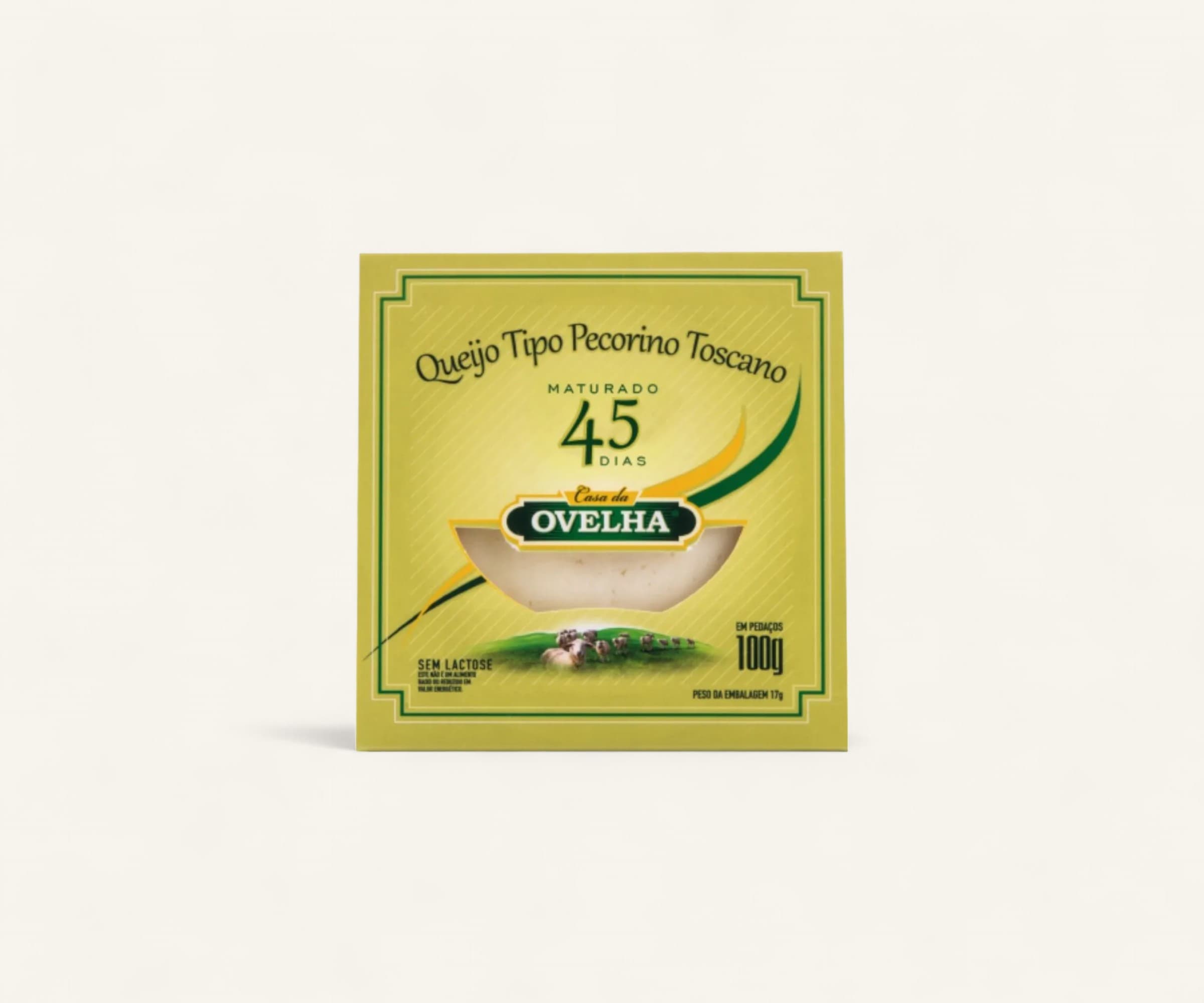 Queijo pecorino toscano fresco 45 dias zero lactose 100g