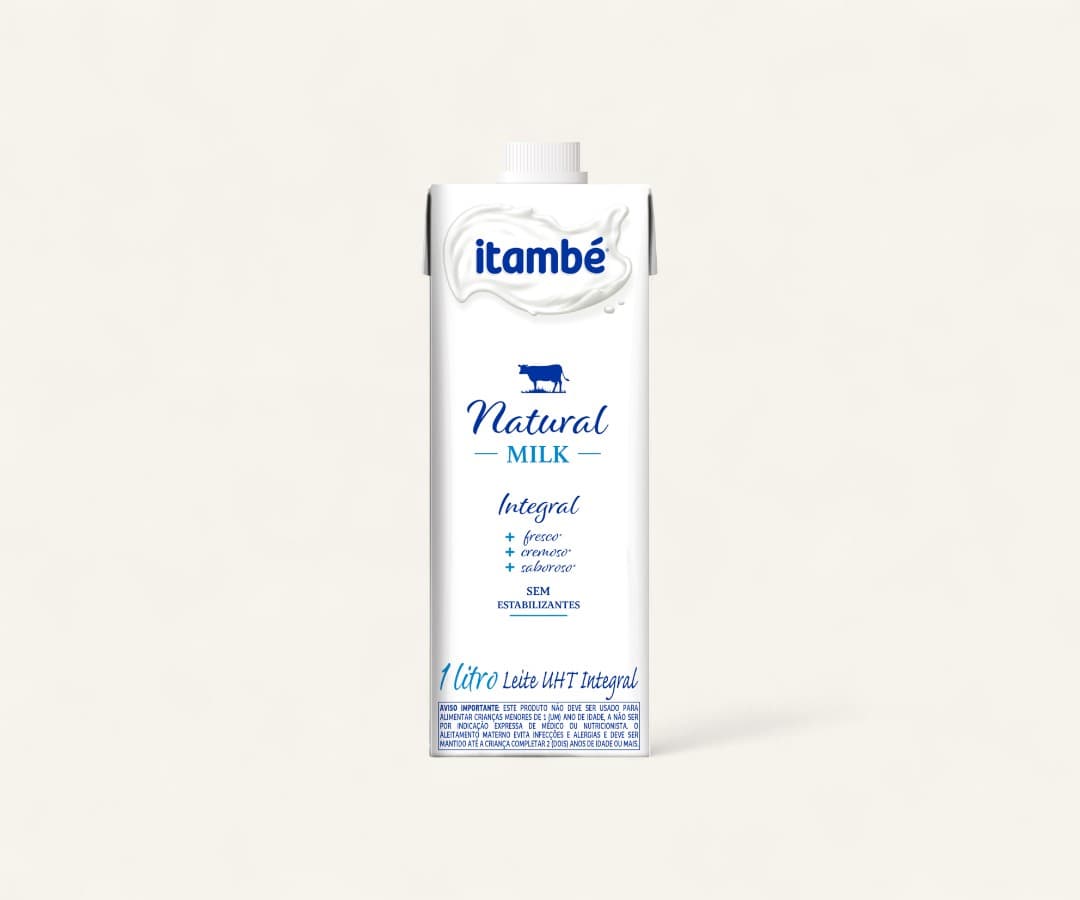 Leite UHT integral Natural Milk Itambé 1l