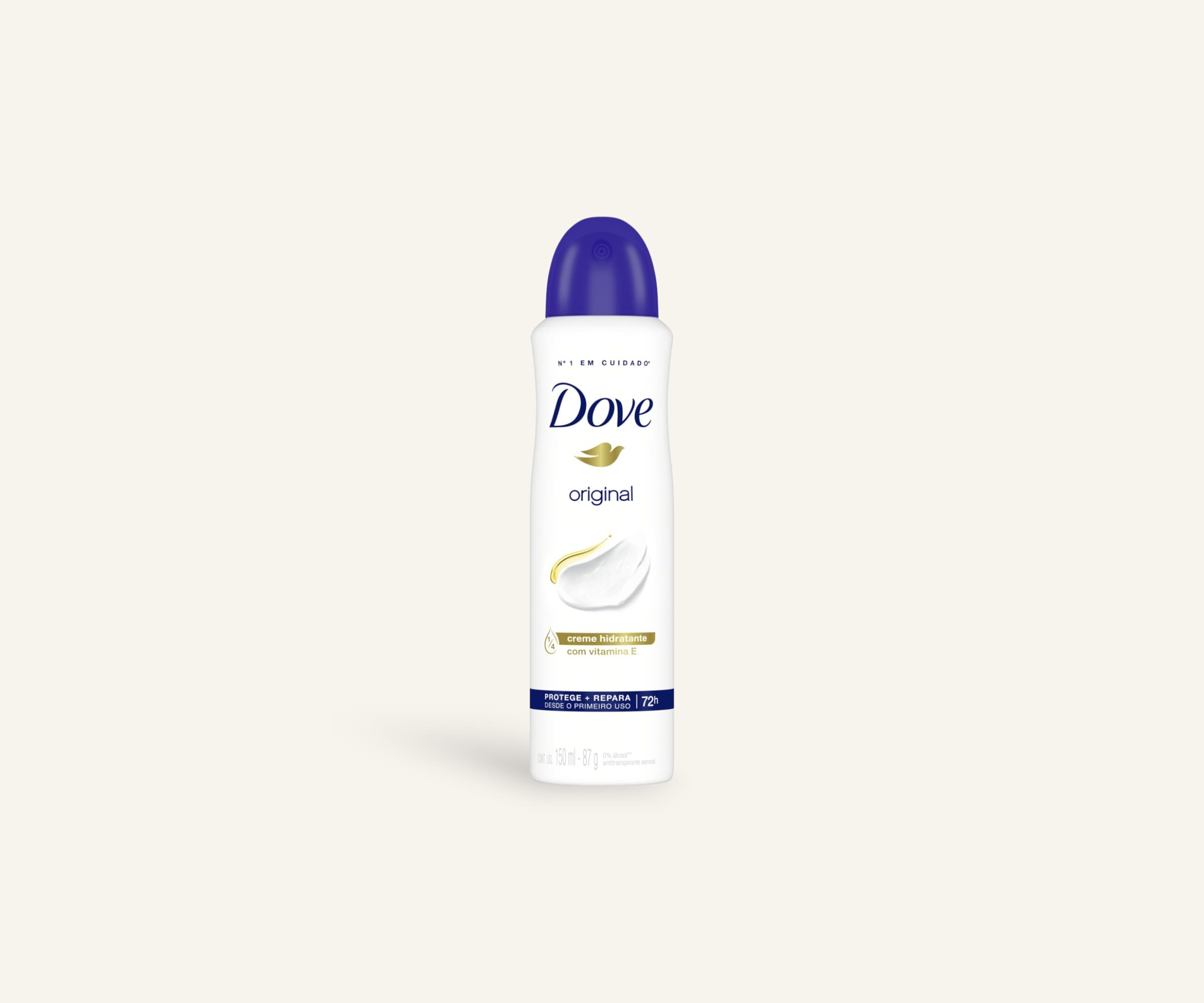 Desodorante em aerossol Original creme hidratante com vitamina E Dove 150ml