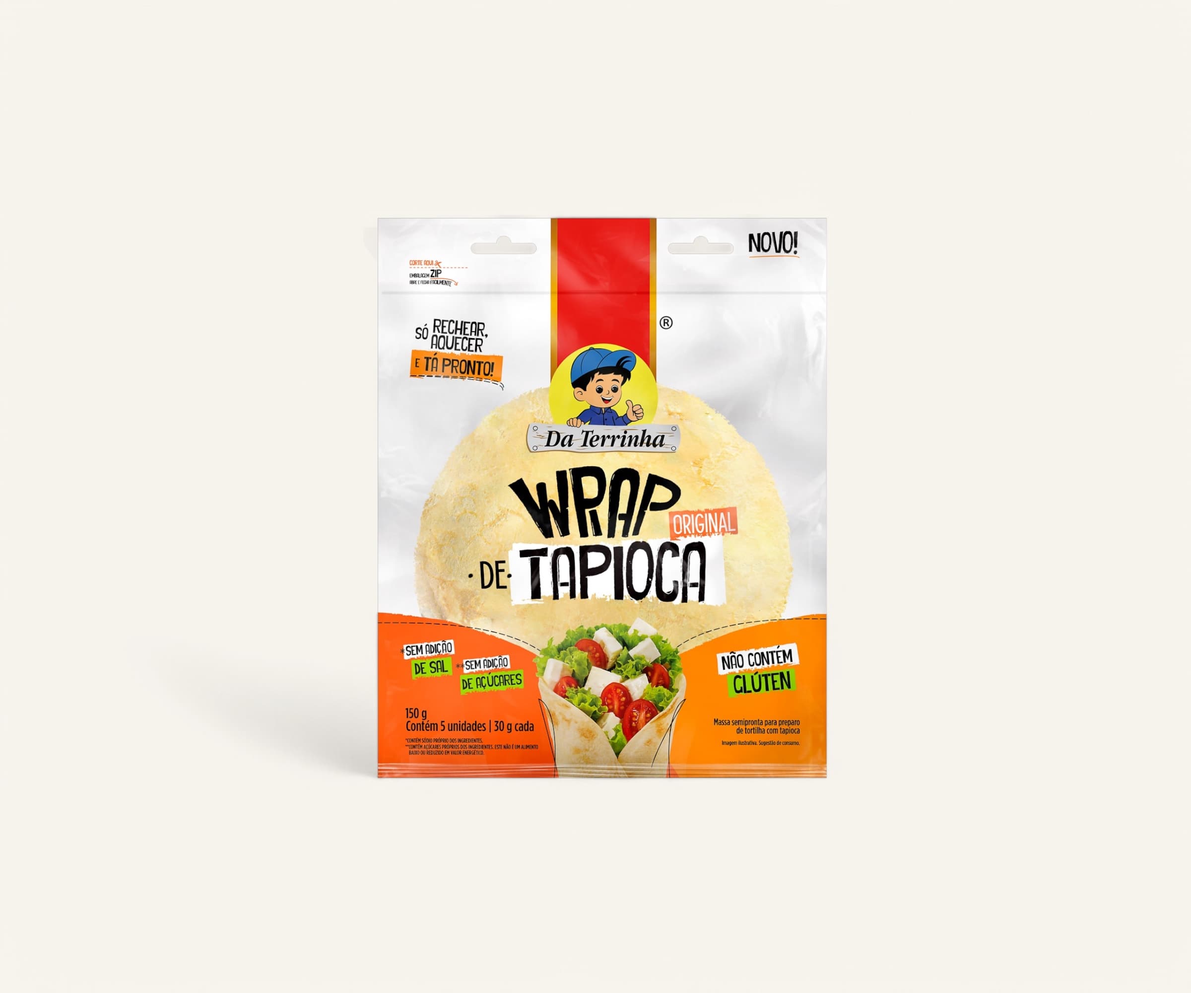 Wrap de tapioca Da Terrinha 150g