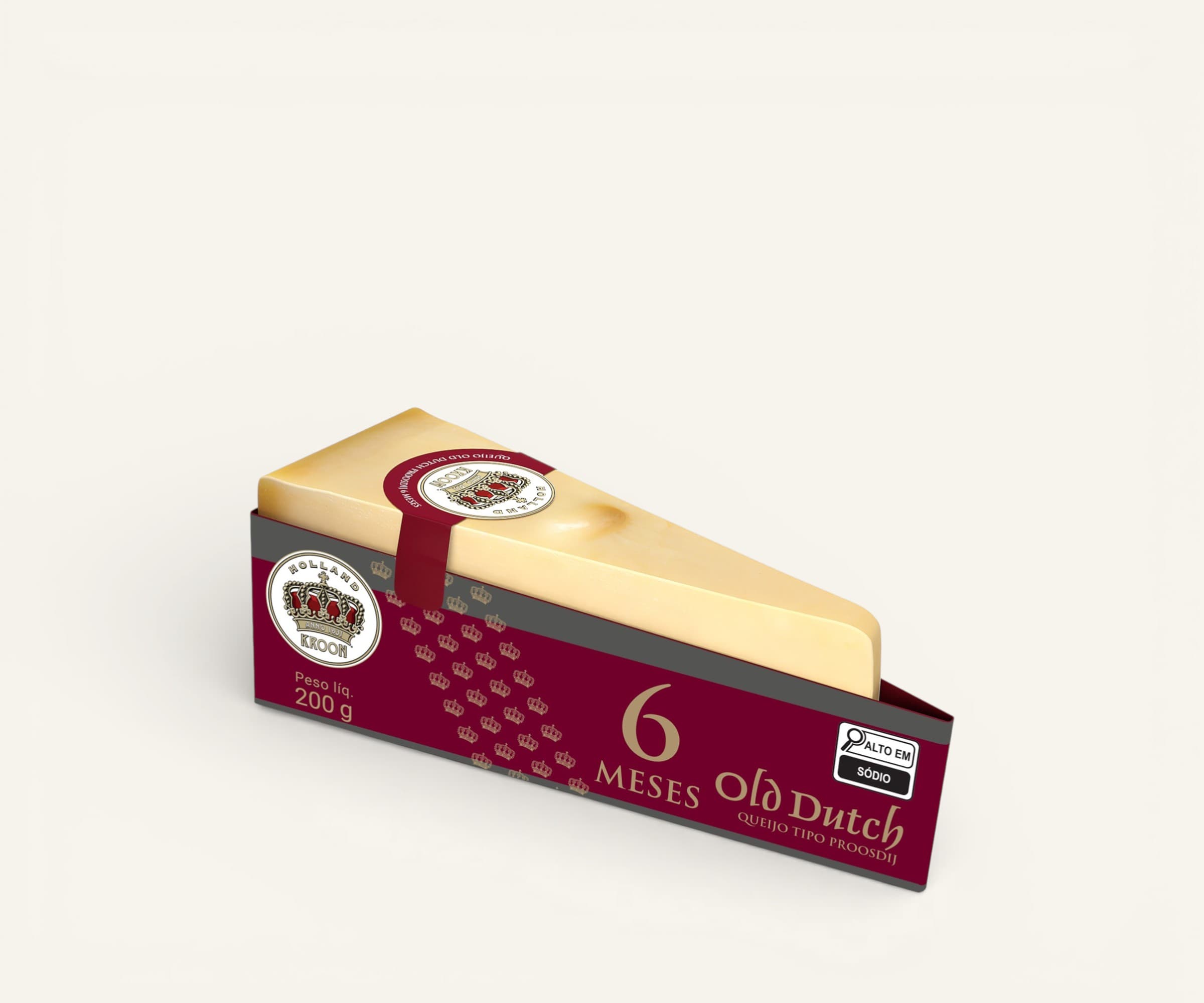 Queijo holandês tipo proosdij Old Dutch 6 meses Kroon fração aprox. 150g