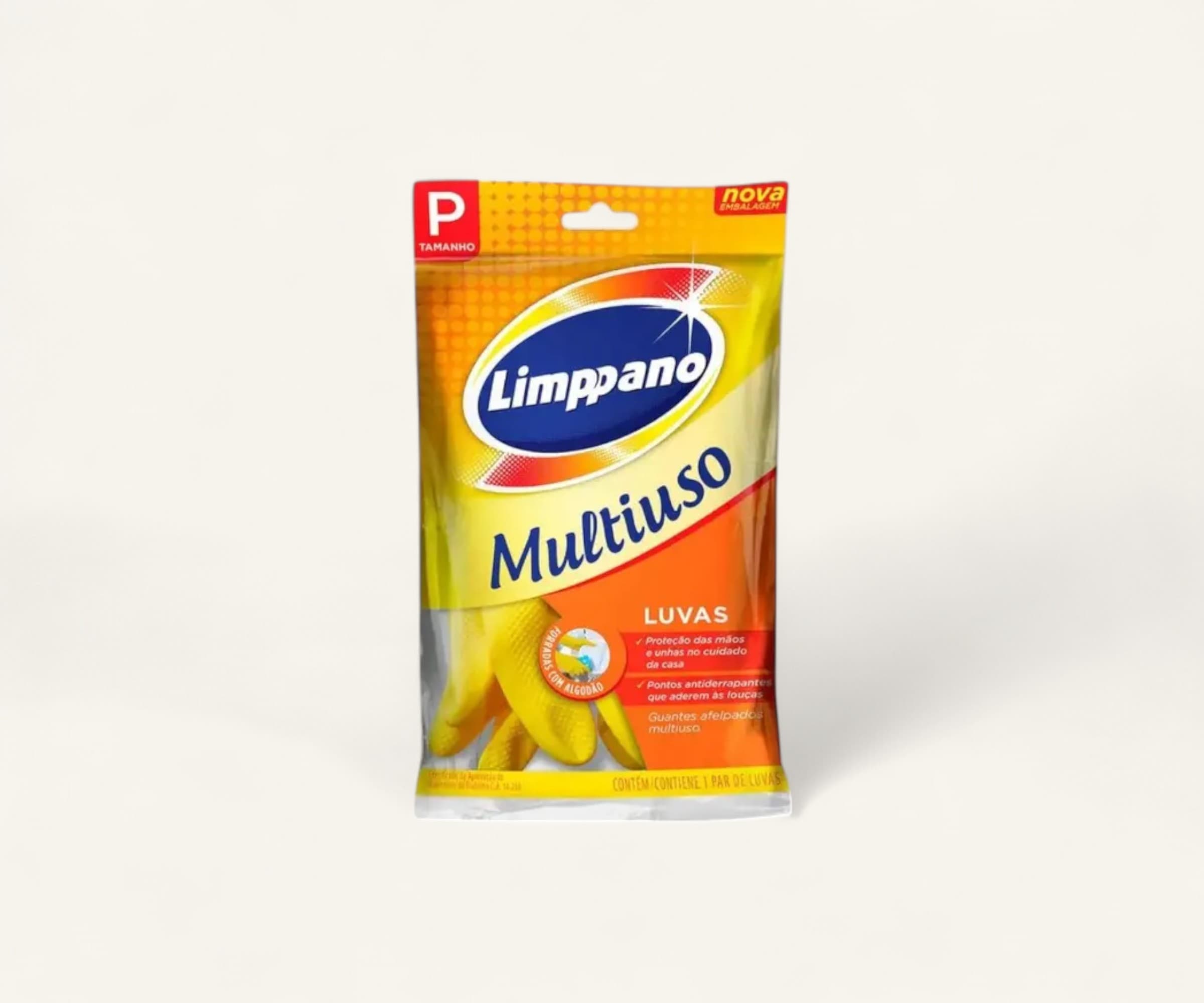 Luva multiuso amarela P Limppano