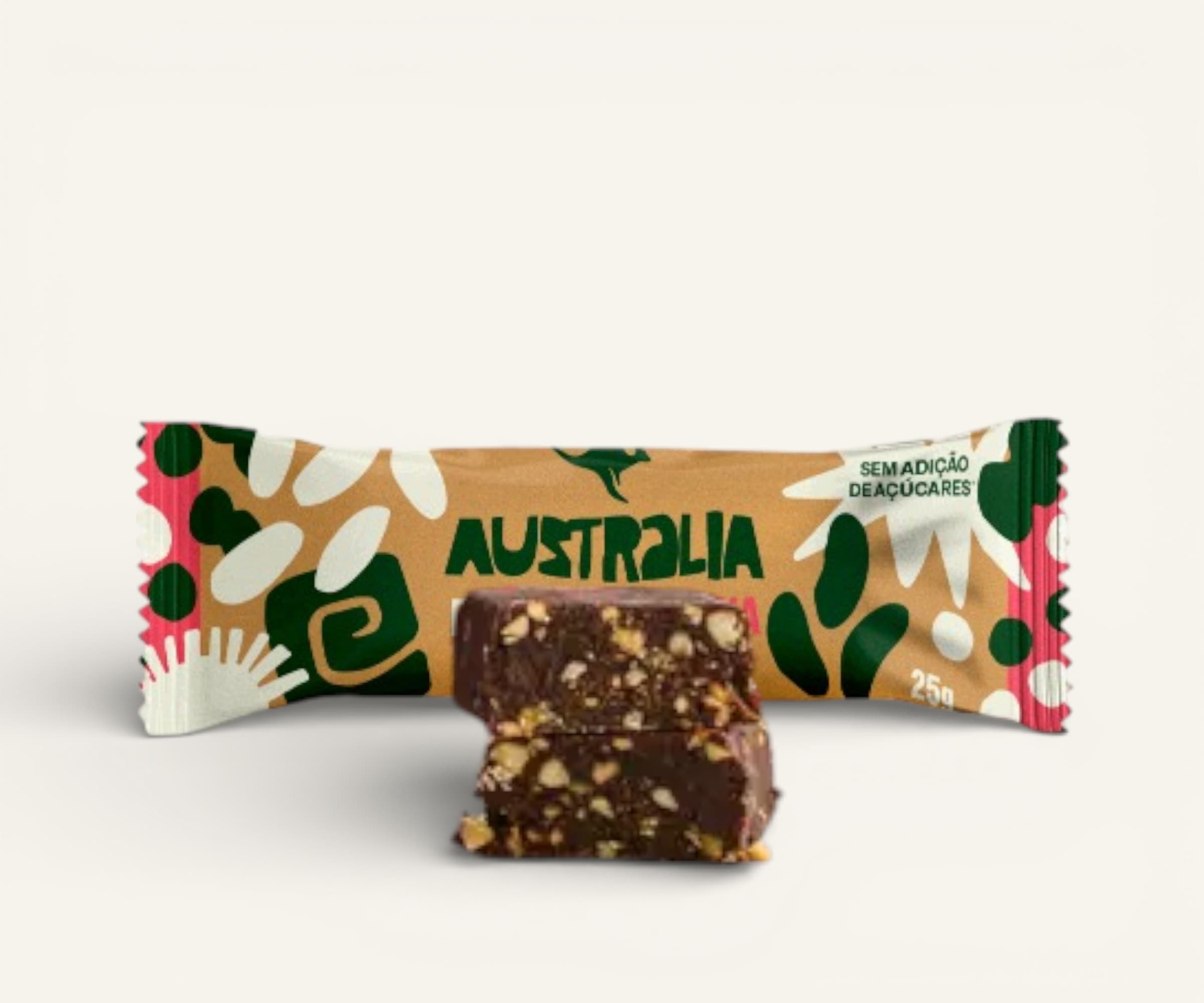 Barra de tâmara e amendoim Love paçoquinha com chocolate 70% Hart's Natural 25g