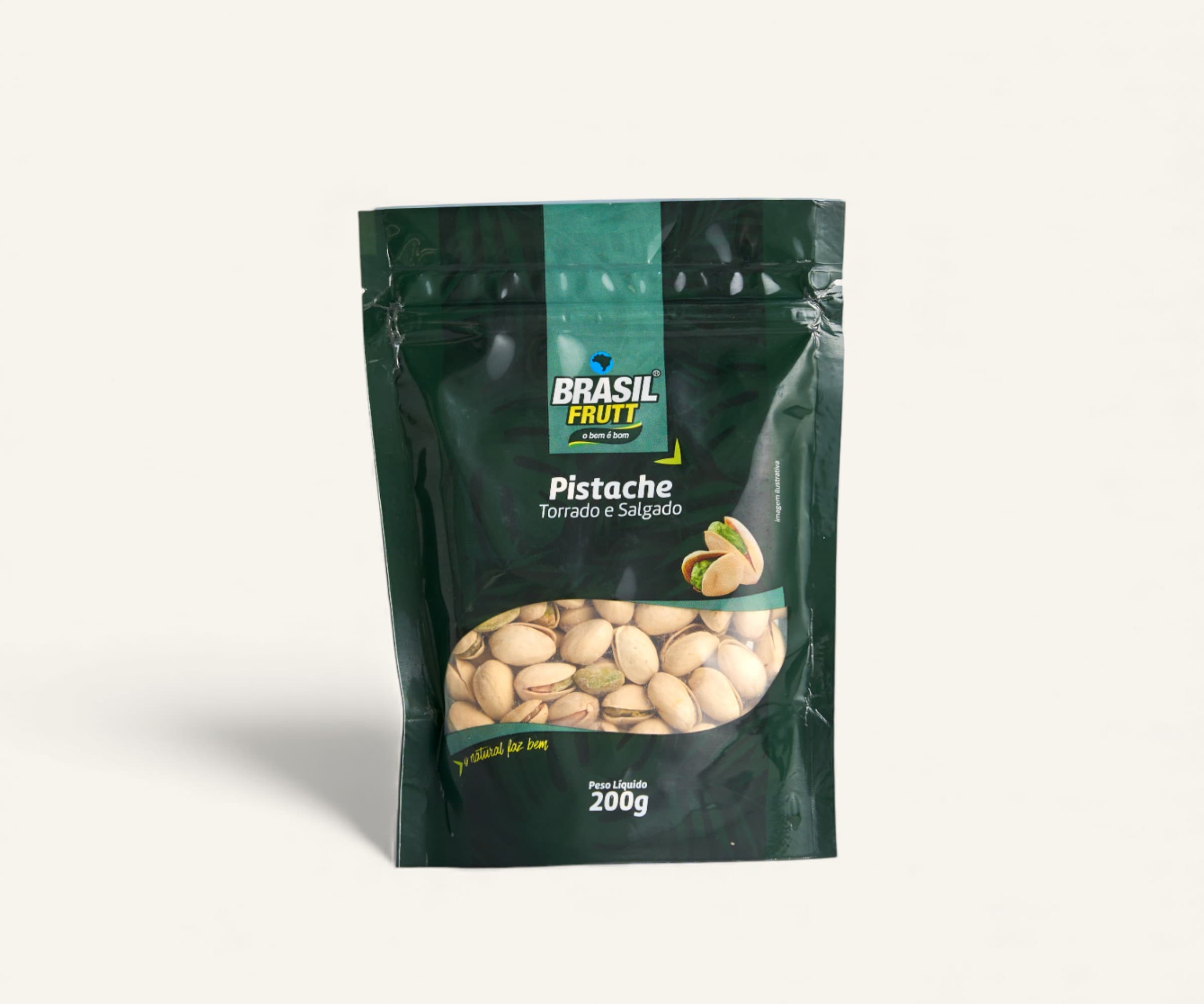 Pistache com casca torrado e salgado 200g