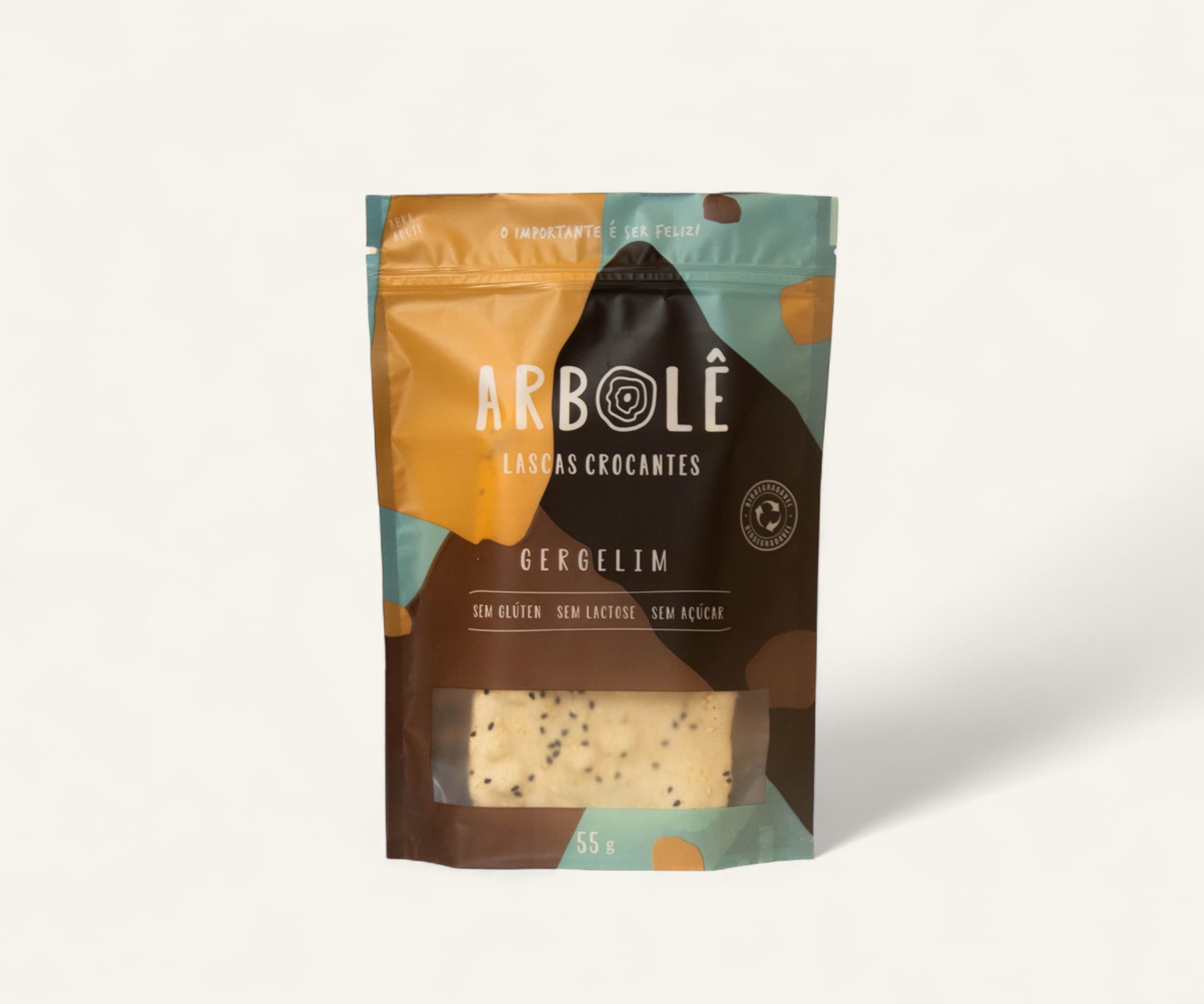 Lascas crocantes de gergelim Arbolê 55g