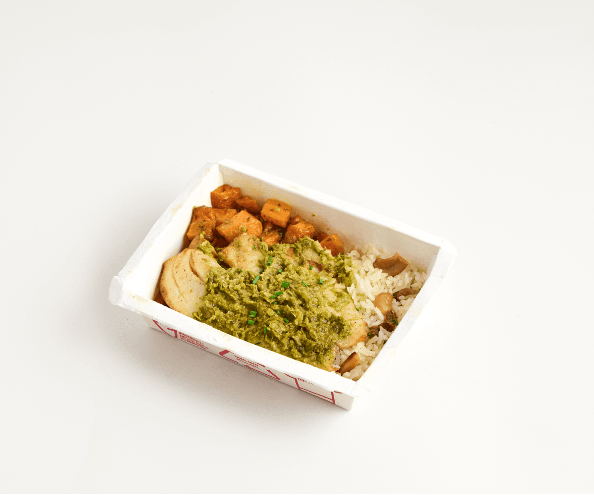 Saint Peter ao molho de cebolinha e gengibre, arroz de jasmim e cenoura Liv Up 370g