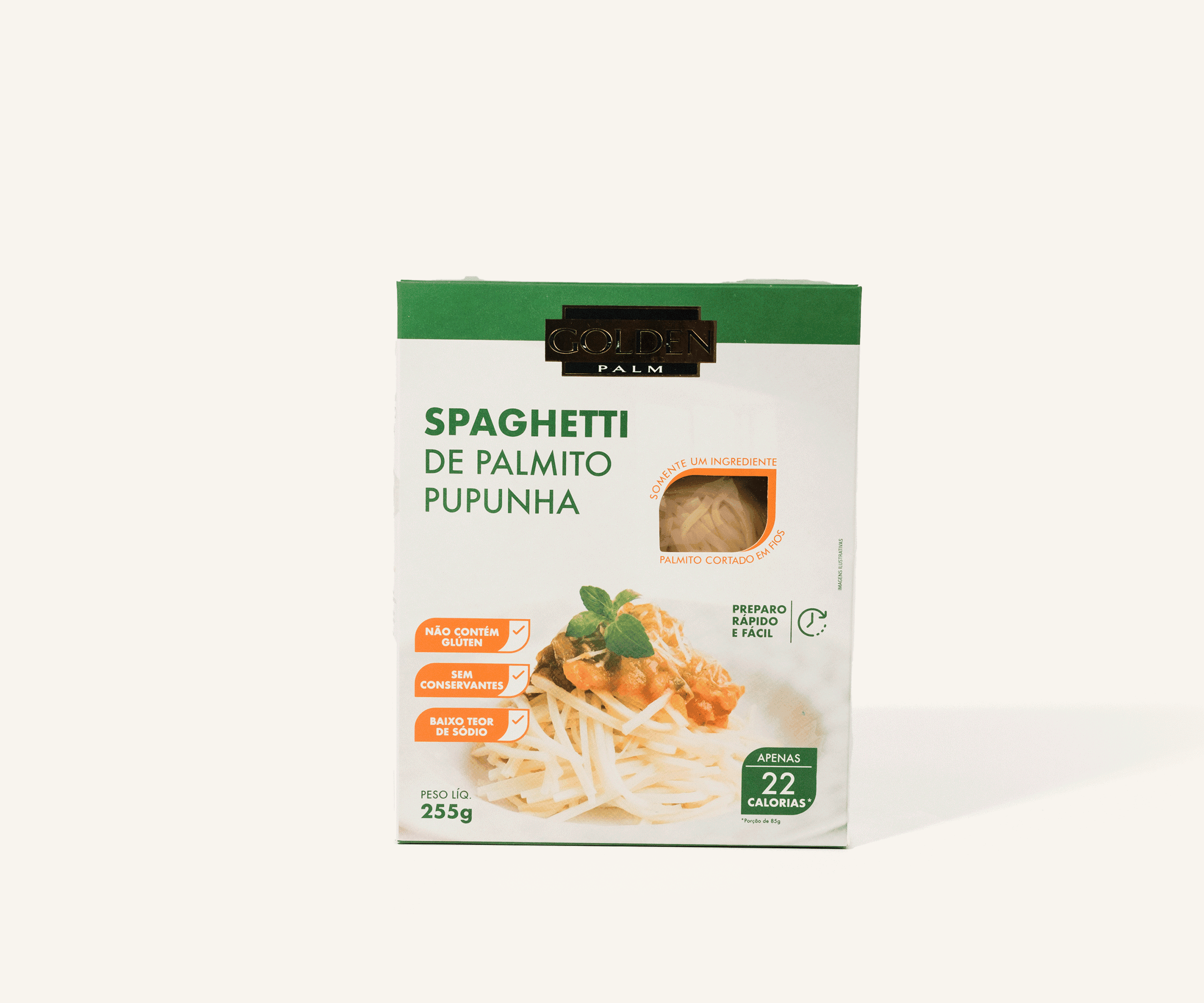 Spaghetti de palmito Golden Palm 255g
