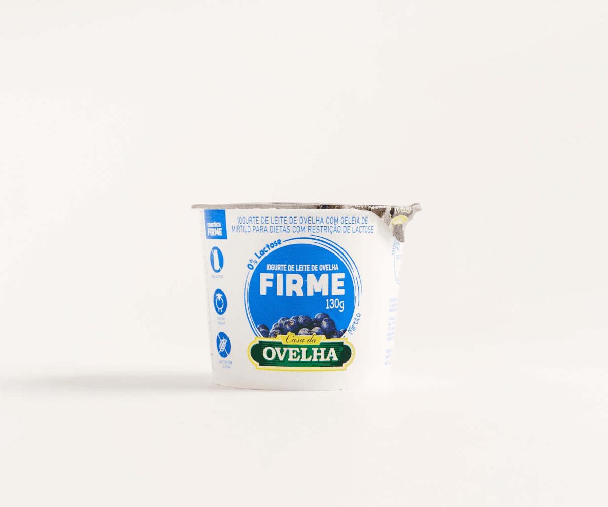 Iogurte de leite de ovelha com mirtilo zero lactose 130g