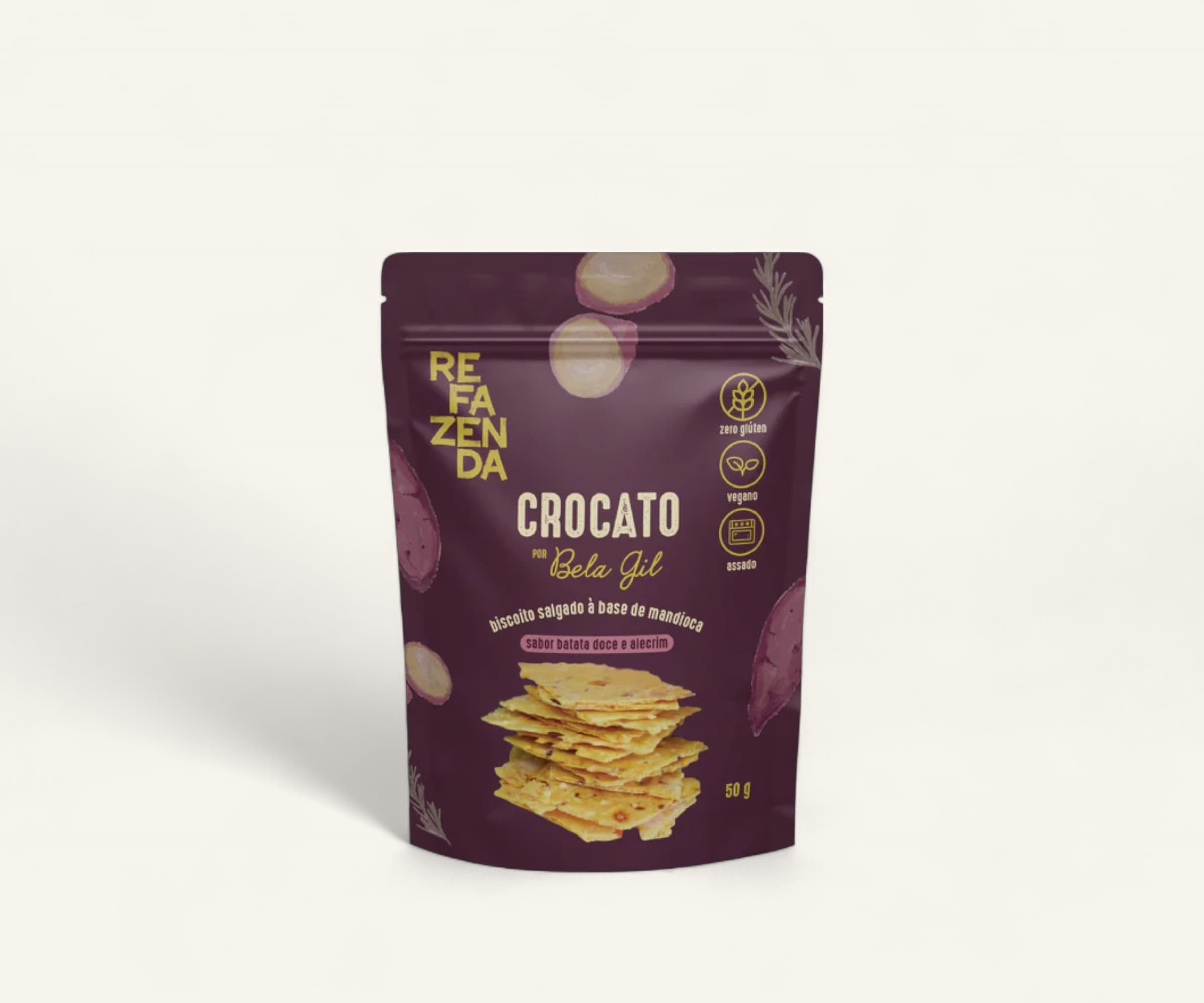 Crocato sabor batata doce e alecrim por Bela Gil 50g