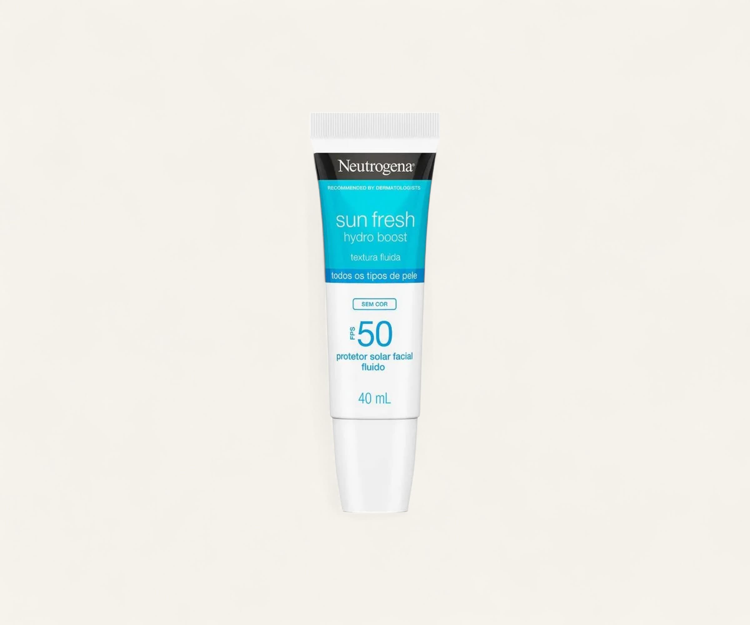 Protetor solar sun fresh hydro boost sem cor FPS50 Neutrogena 40ml
