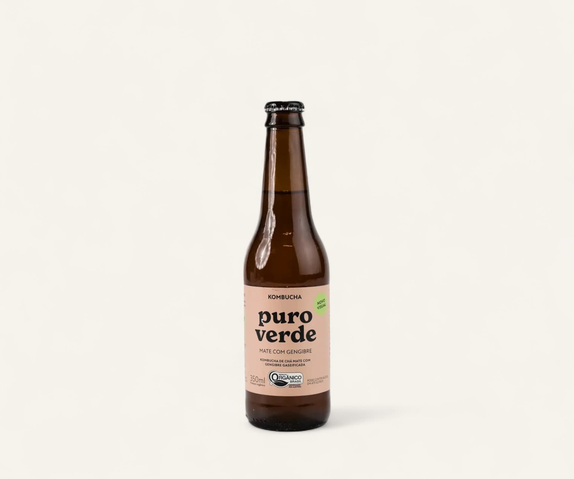 Kombucha mate com gengibre 350ml