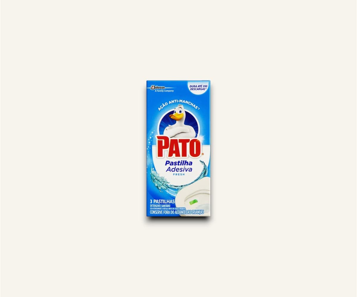 Desodorizador sanitário pastilha adesiva fresh Pato 3un