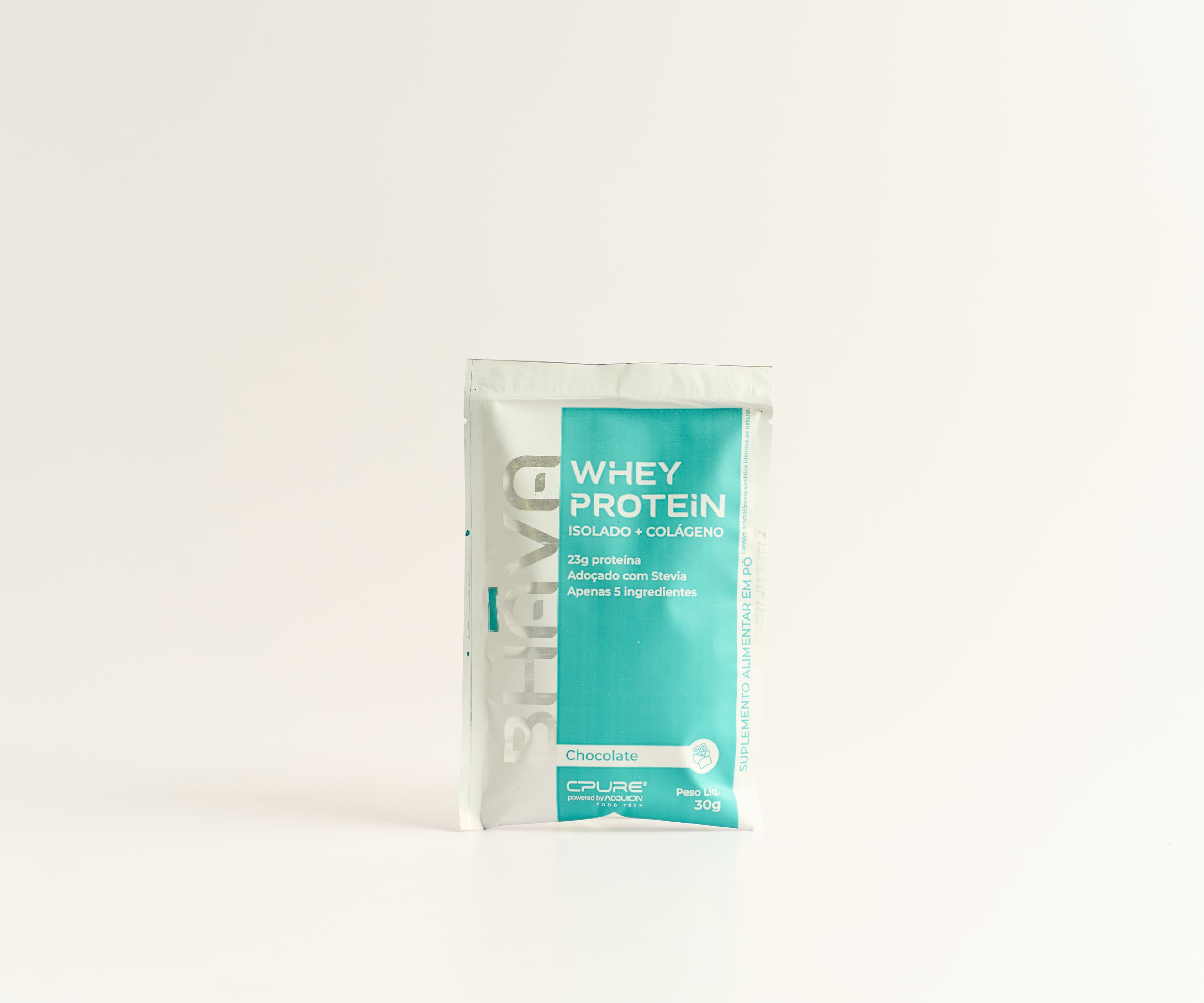 Suplemento whey protein isolado sabor chocolate 30g