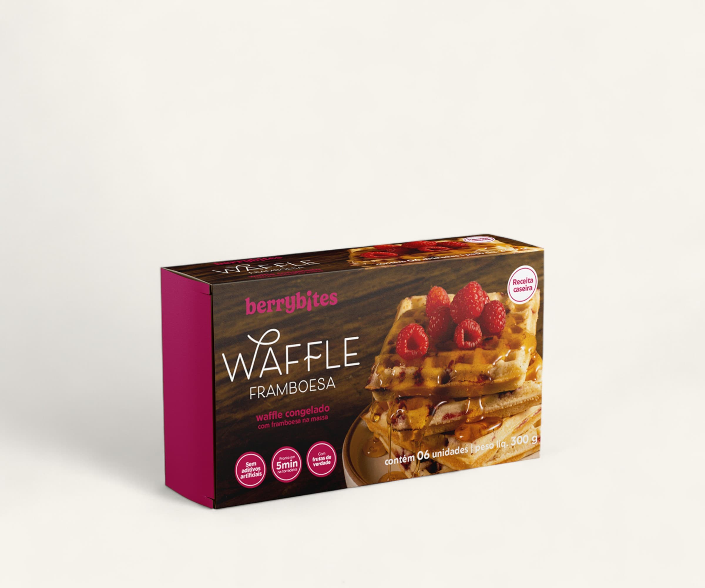 Waffles com framboesa 300g (6un - 50g)