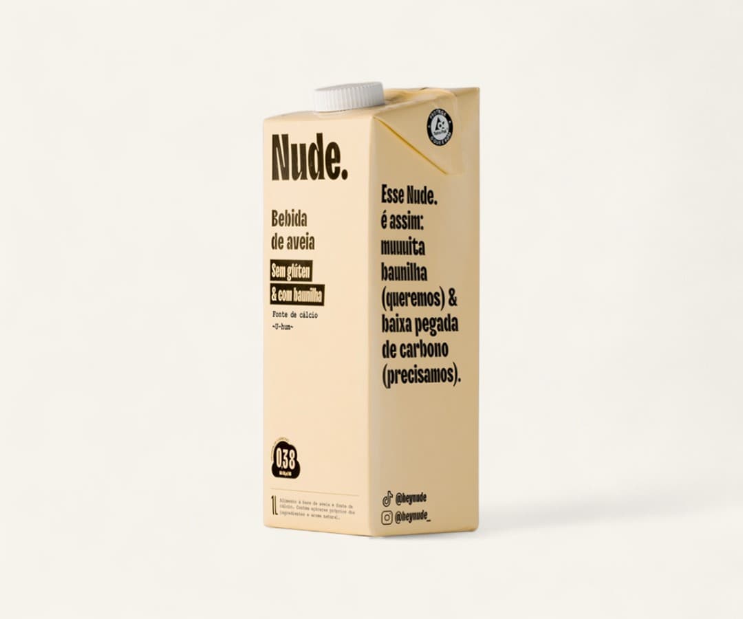 Bebida de aveia baunilha Nude 1l