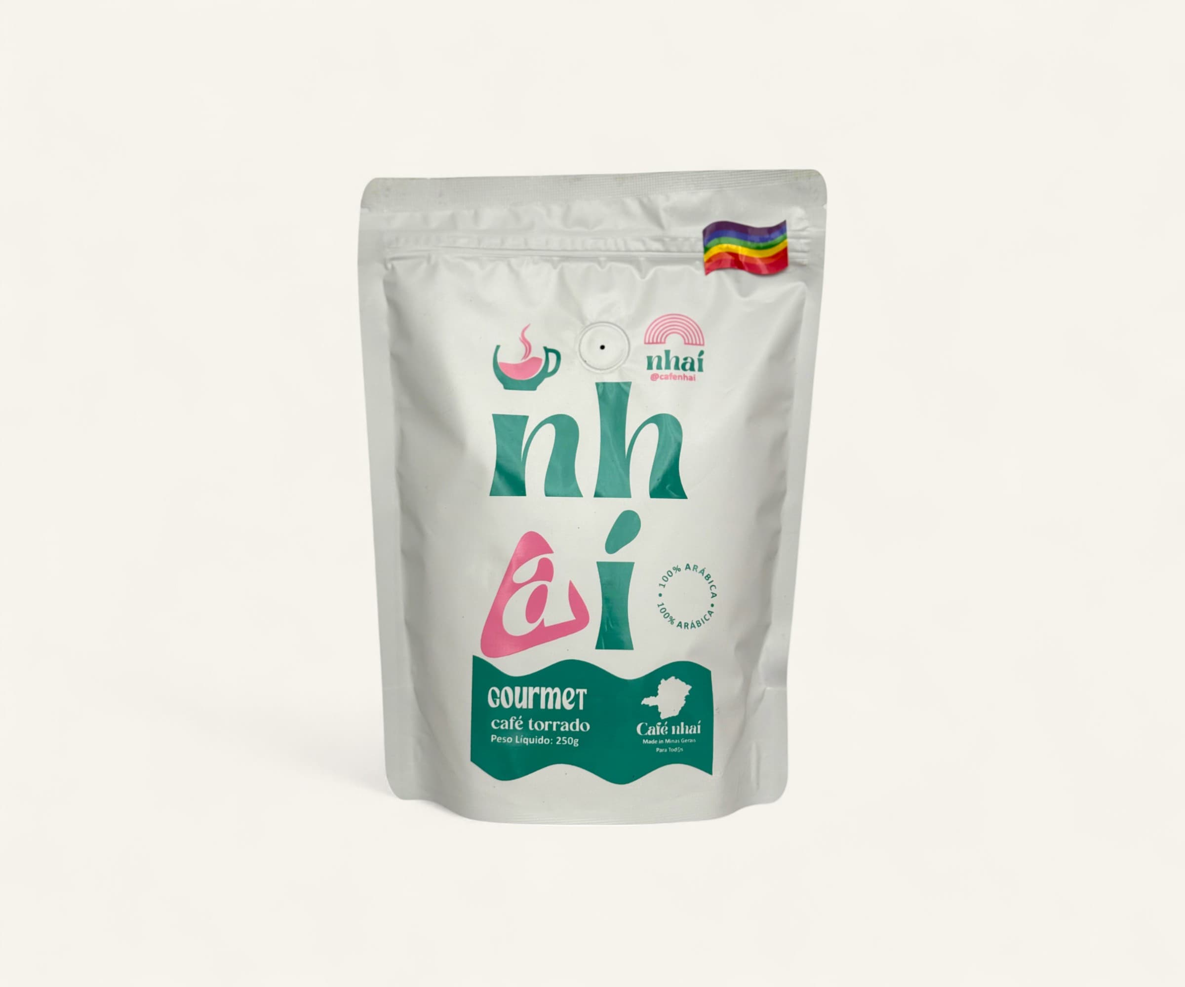 Café gourmet torrado em grãos 250g