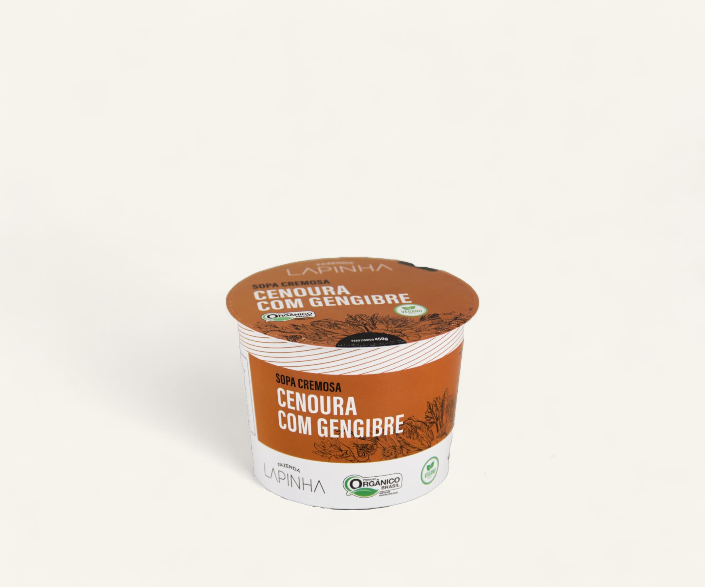 Sopa cremosa cenoura com gengibre 450g