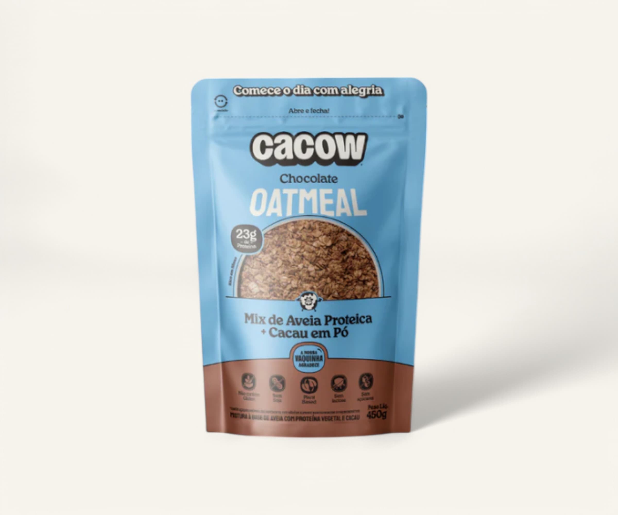 Mix de aveia proteica oatmeal de chocolate 450g