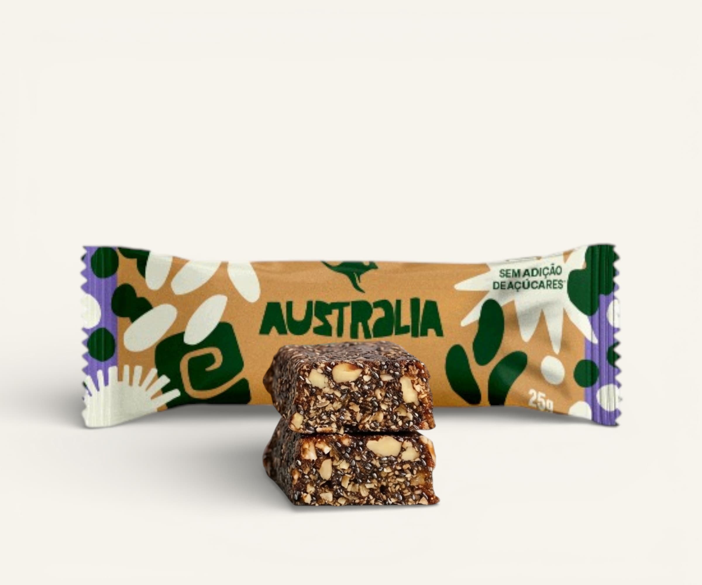 Barra de tâmara e castanha do Pará Love chia Hart's Natural 25g