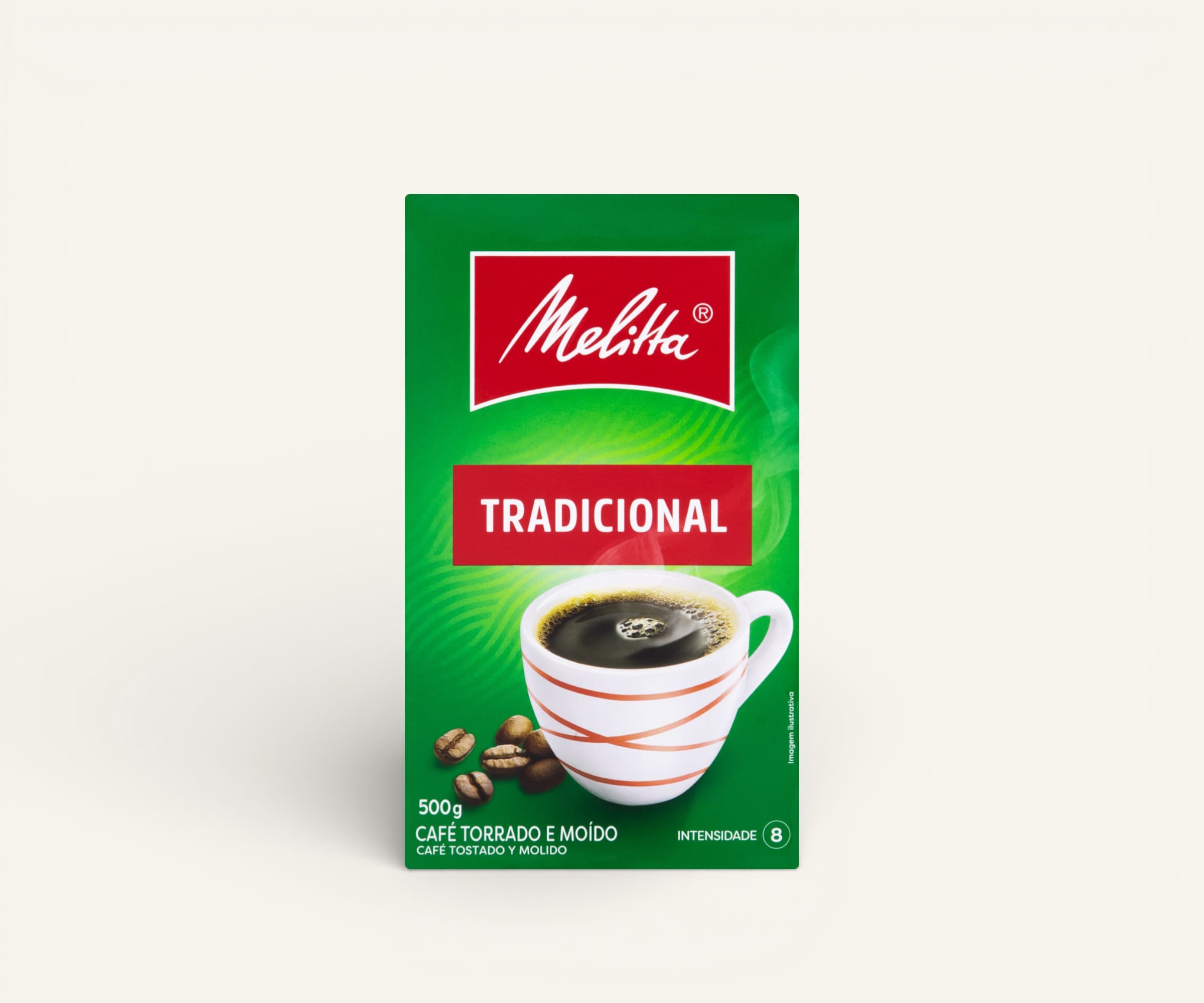 Café torrado e moído tradicional Melitta a vácuo 500g