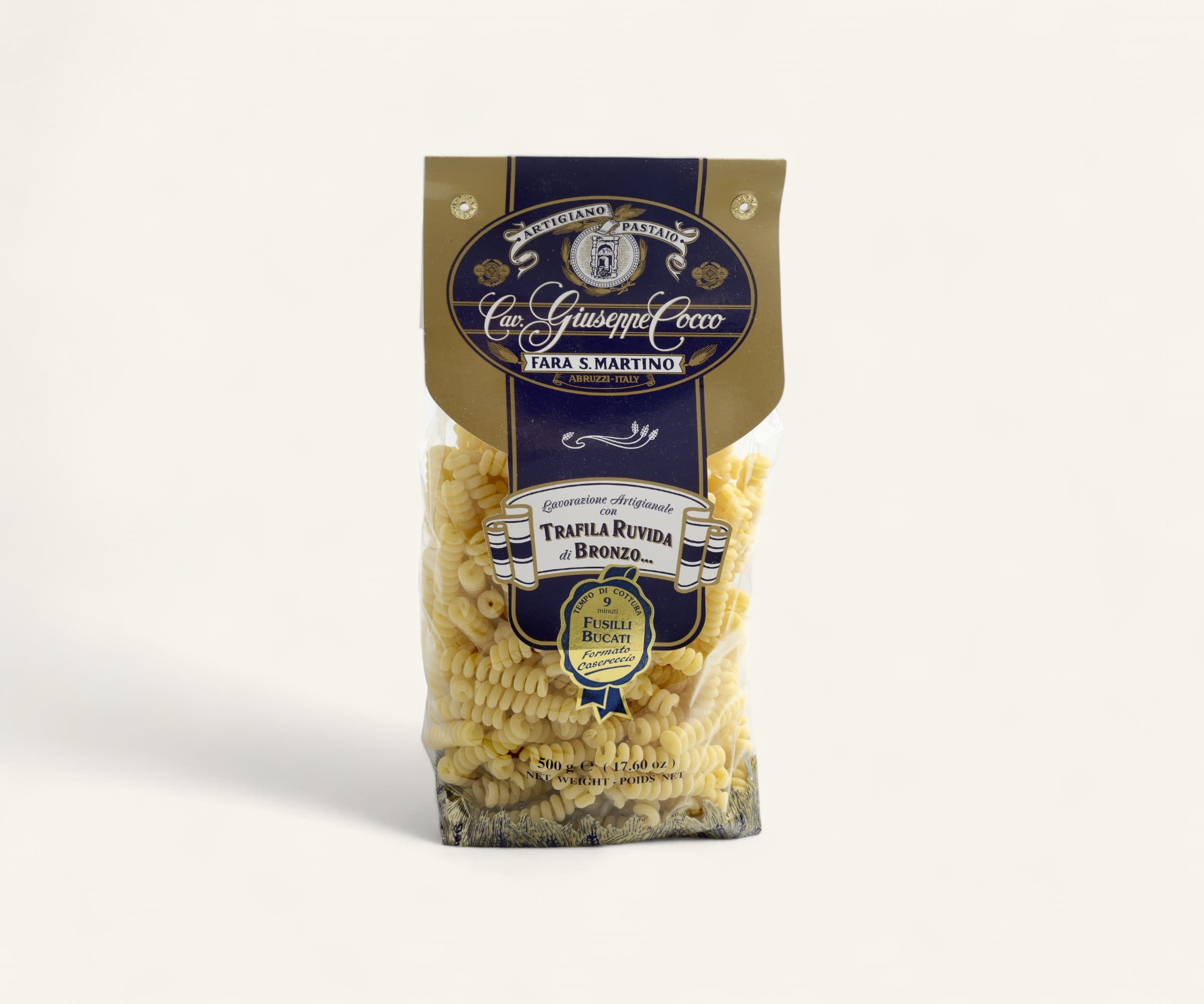 Macarrão fusilli bucati de sêmola de grano duro 500g