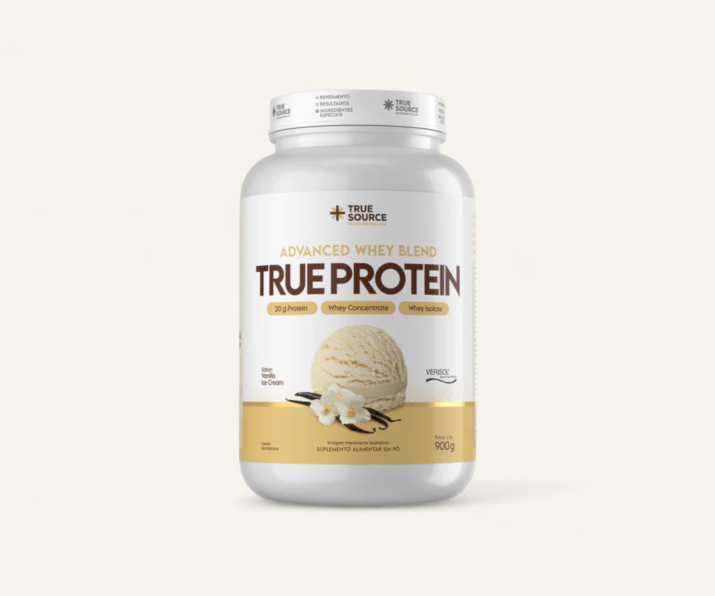 Whey protein True protein advanced whey concentrado e isolado 20g sabor vanilla ice cream 900g