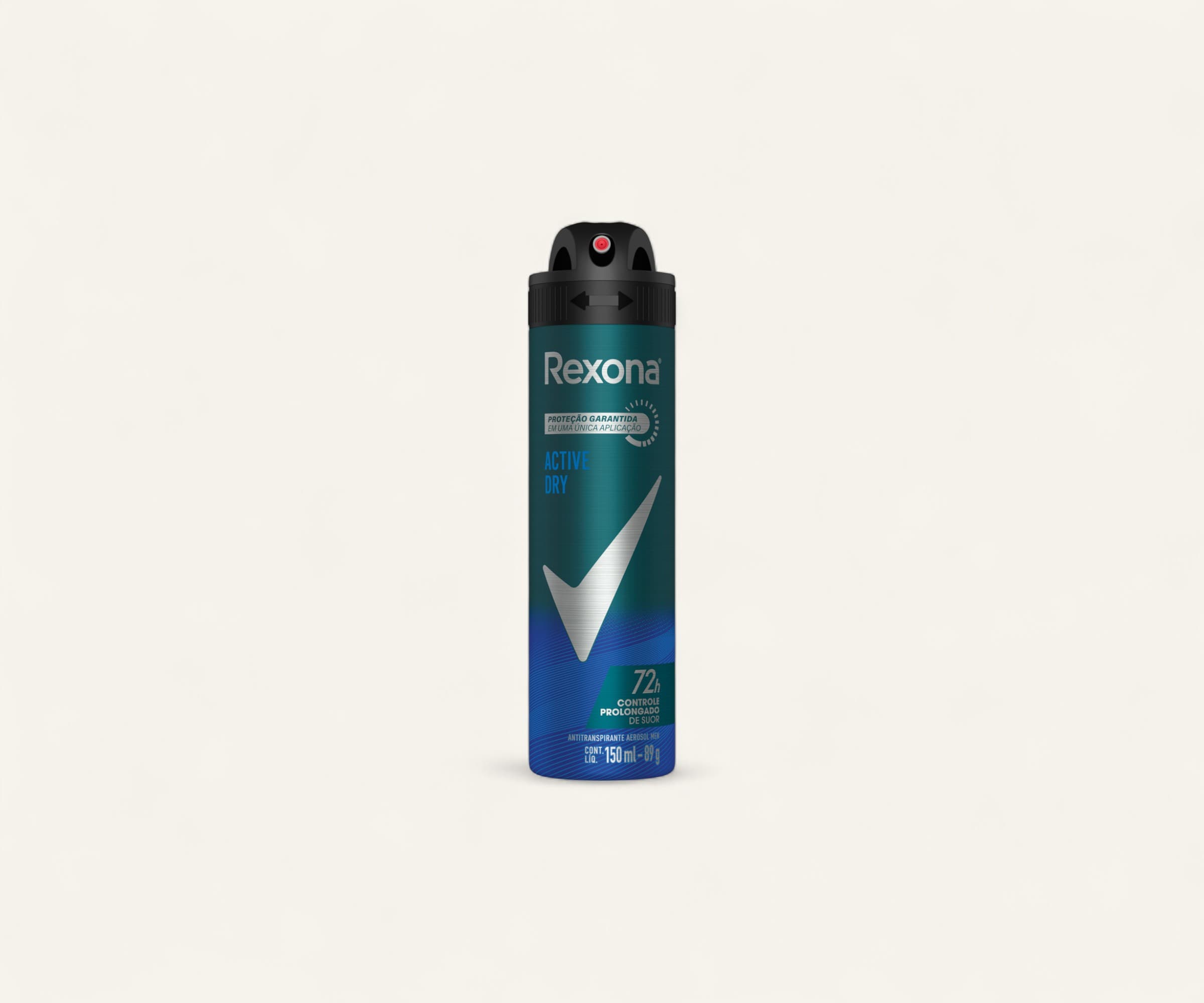 Desodorante antitranspirante em aerossol Active Dry Rexona 150ml