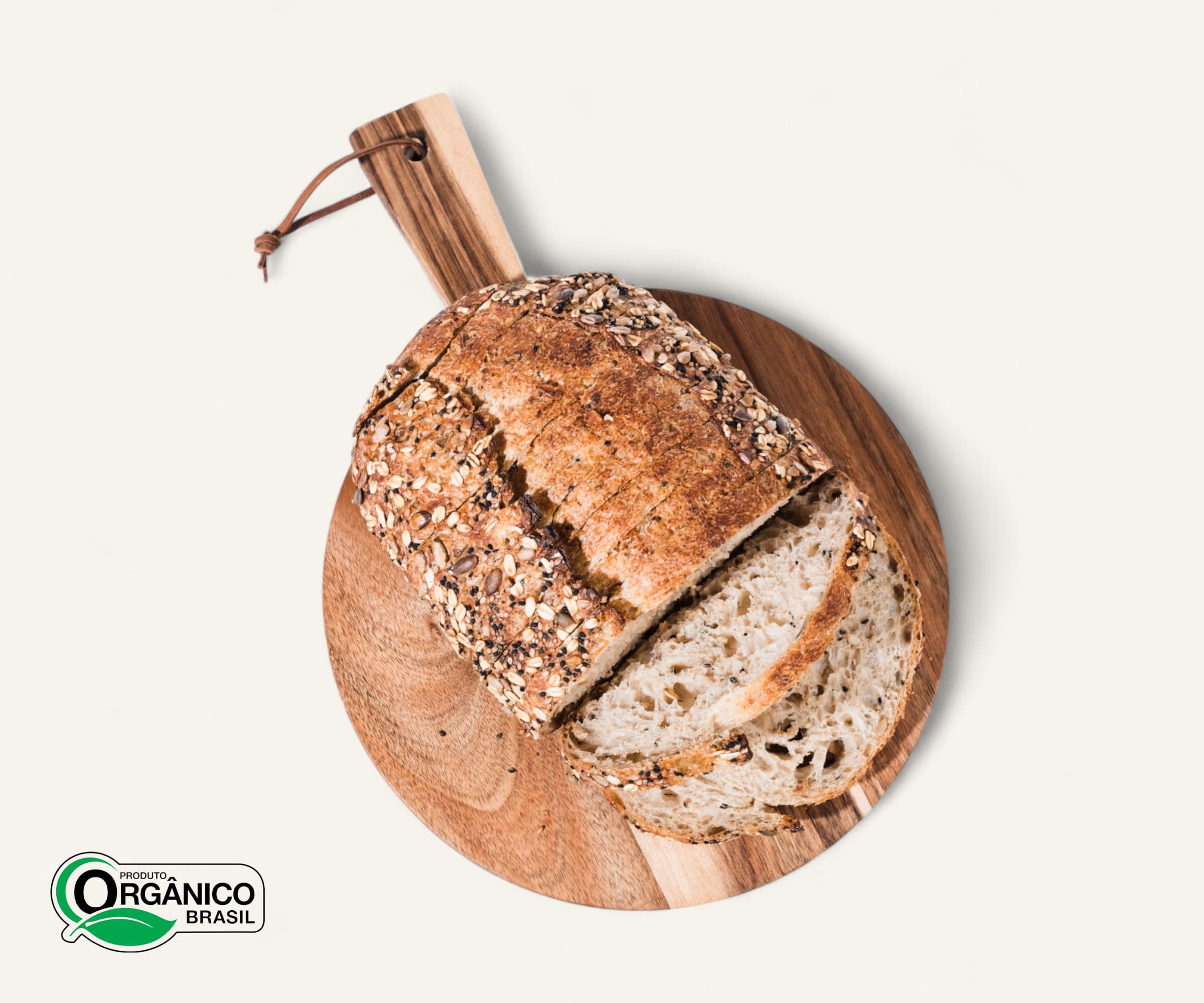 Pão multigrãos orgânico de fermentação natural fatiado 600g