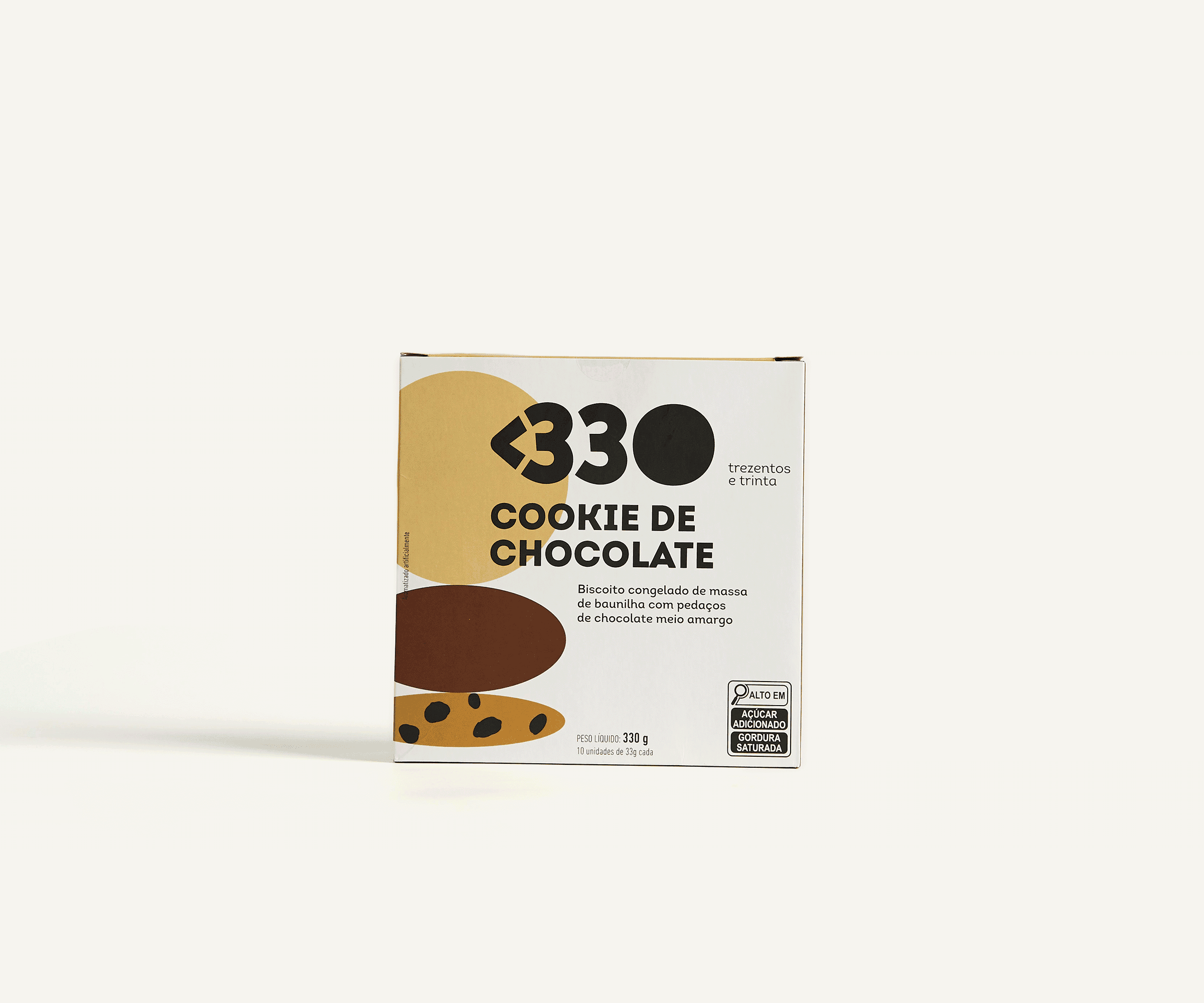 Cookies de chocolate congelados 10 unidades 330g