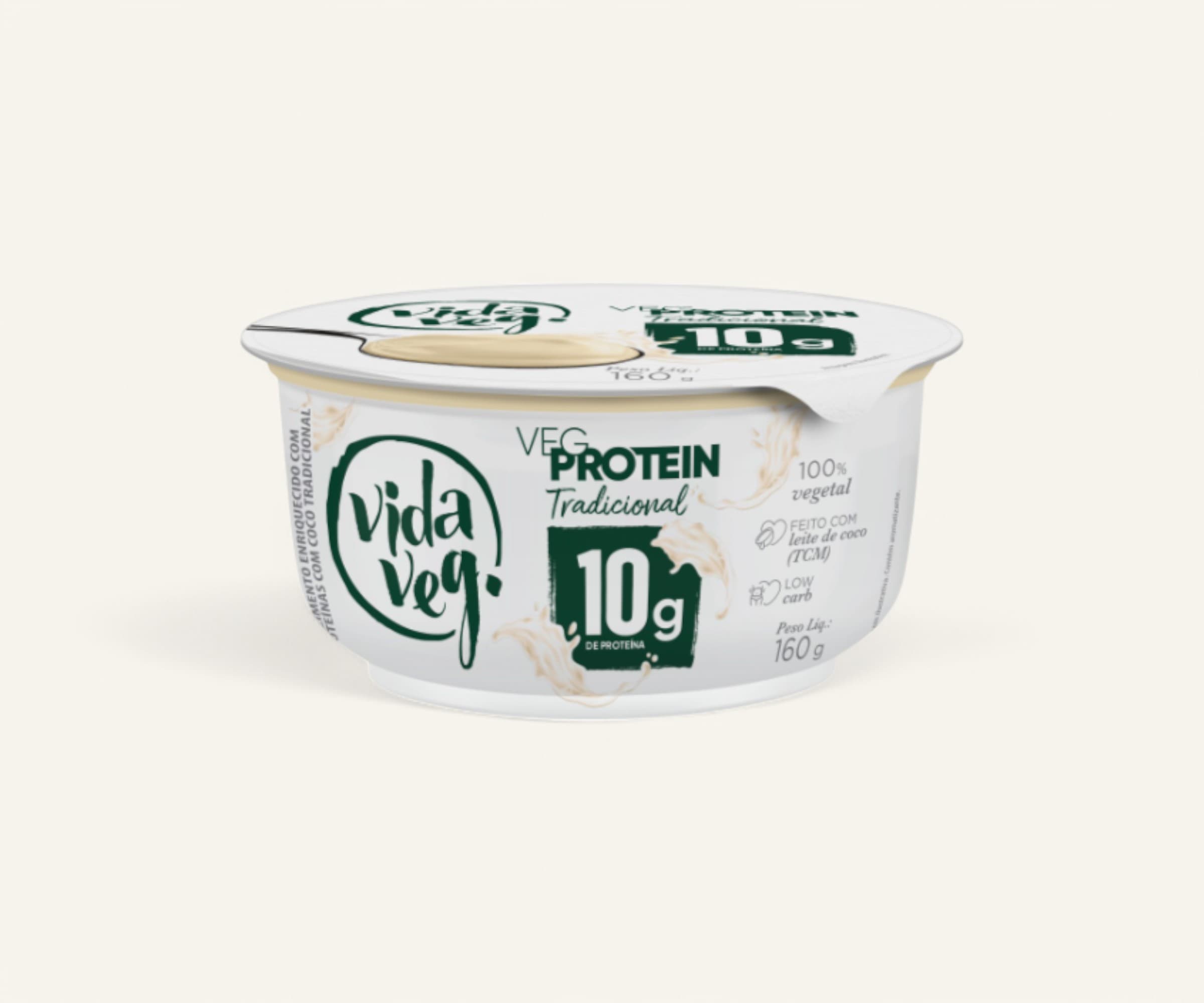 Iogurte vegano proteico tradicional Vida Veg 160g