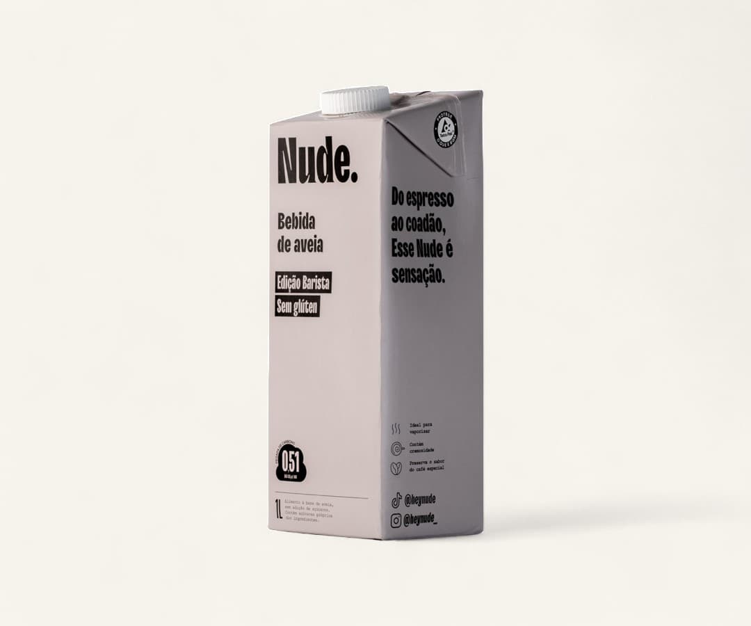 Bebida de aveia barista Nude 1L