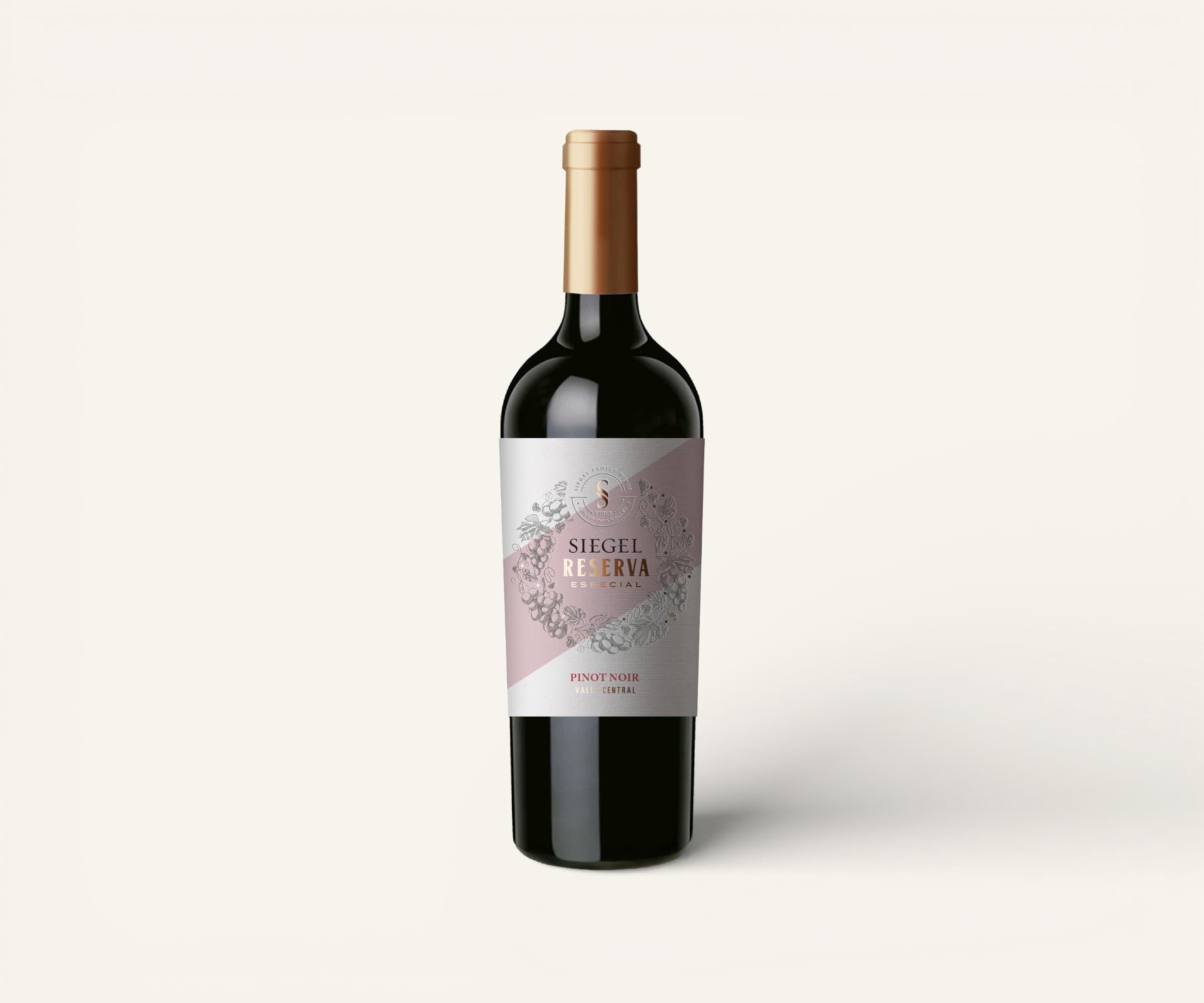 Vinho tinto chileno Reserva Especial pinot noir Siegel 750ml