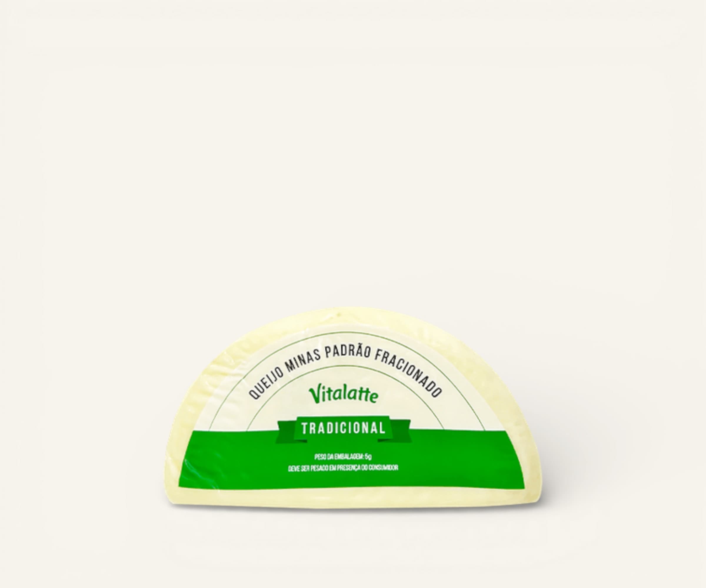 Queijo minas padrão tradicional Vitalatte fracionado 350g
