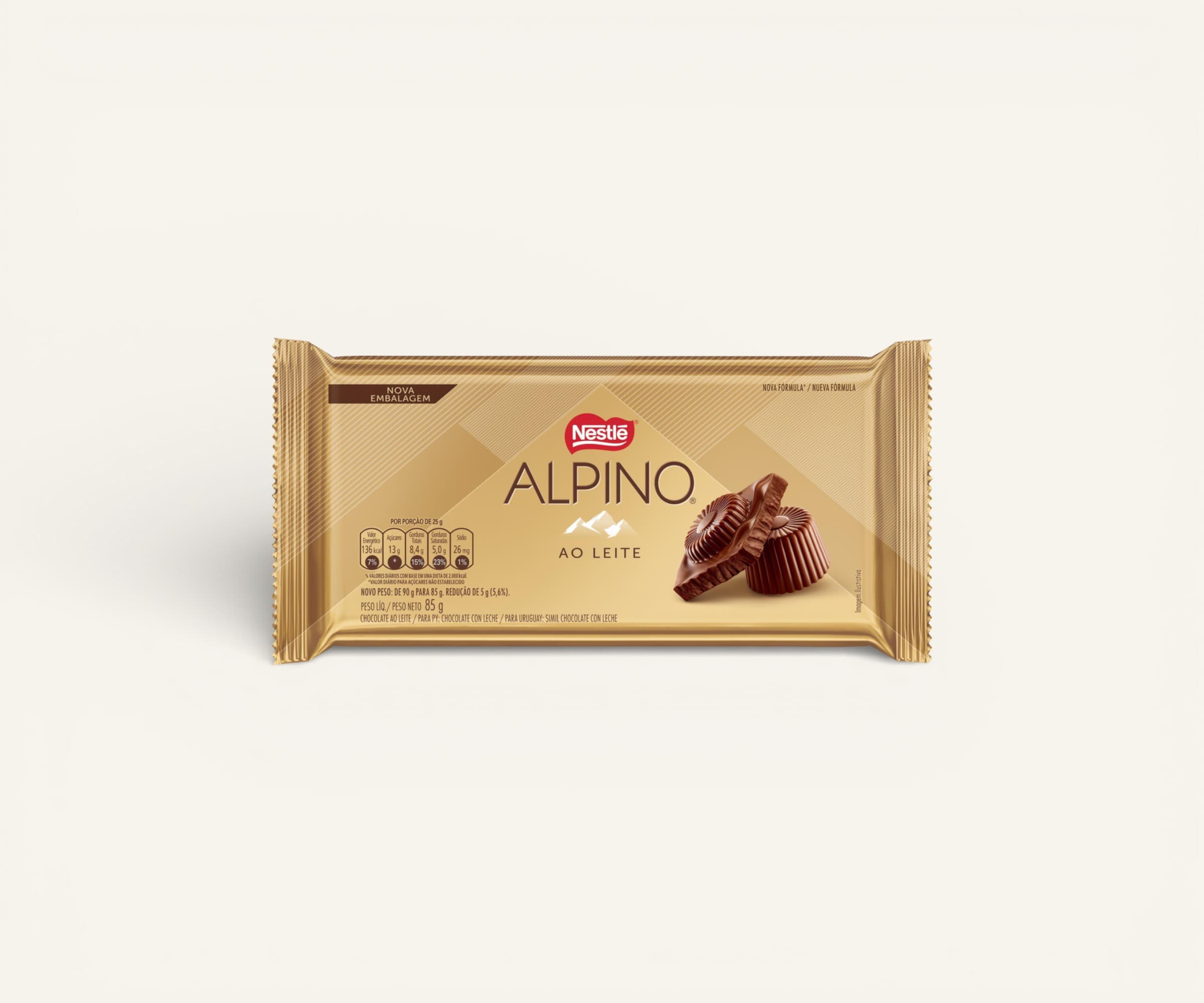 Chocolate ao leite Alpino 85g