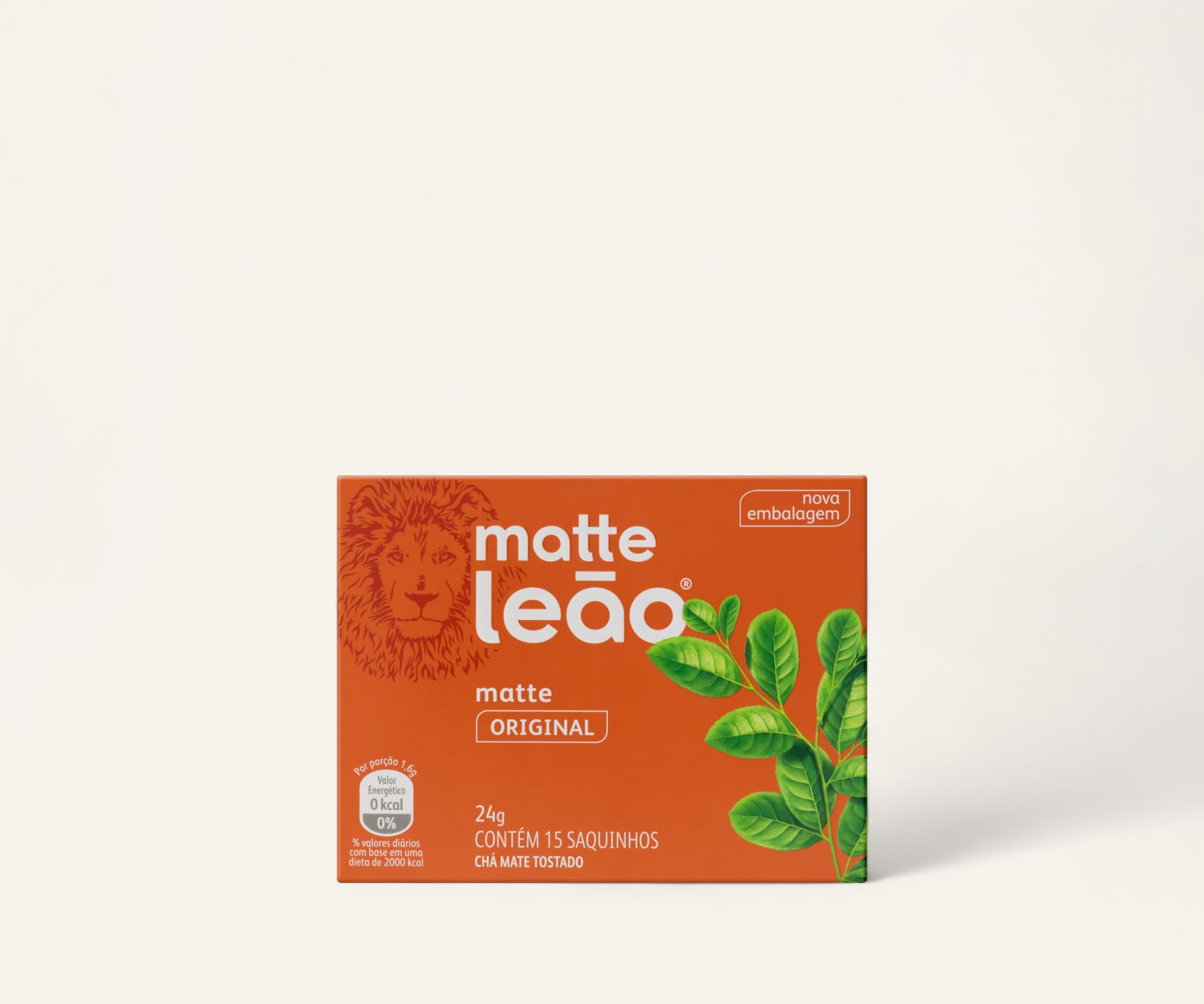 Chá mate tostado Matte Leão original 15 sachês