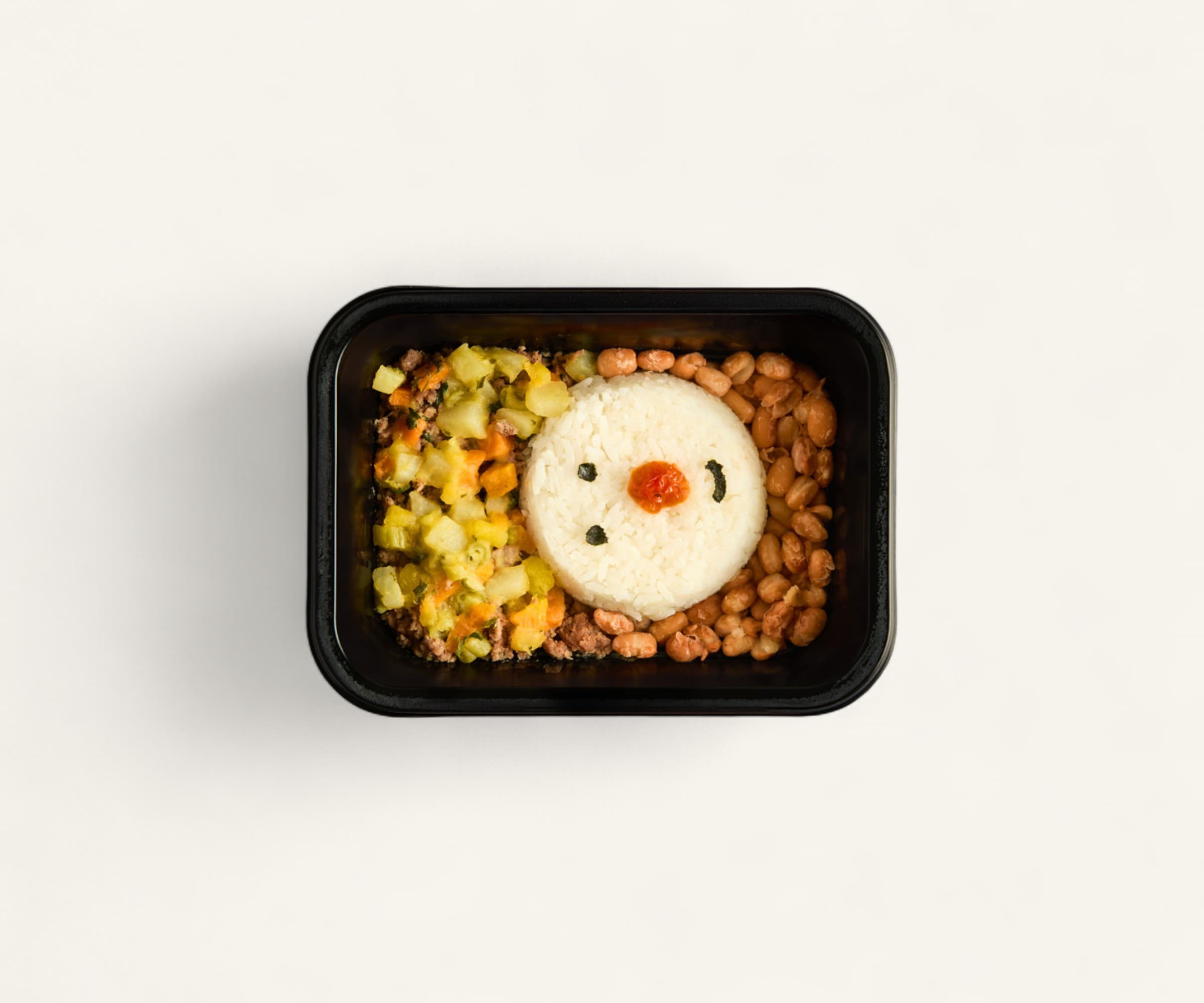 Comidita Palhacinho arroz, feijão, carne moída e legumes refogados Papai que Fez 250g