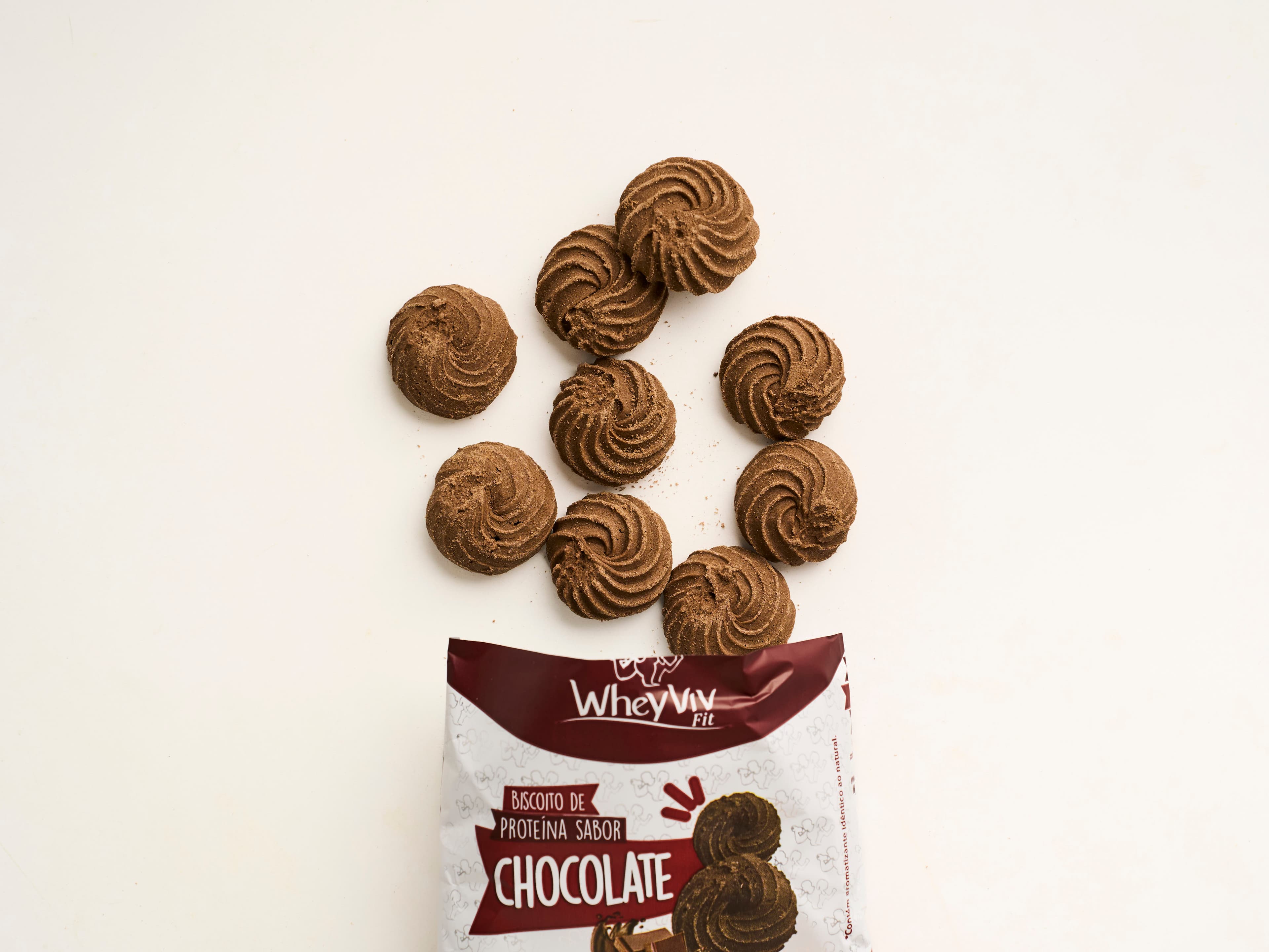 Biscoito de proteína sabor chocolate Wheyviv 45g