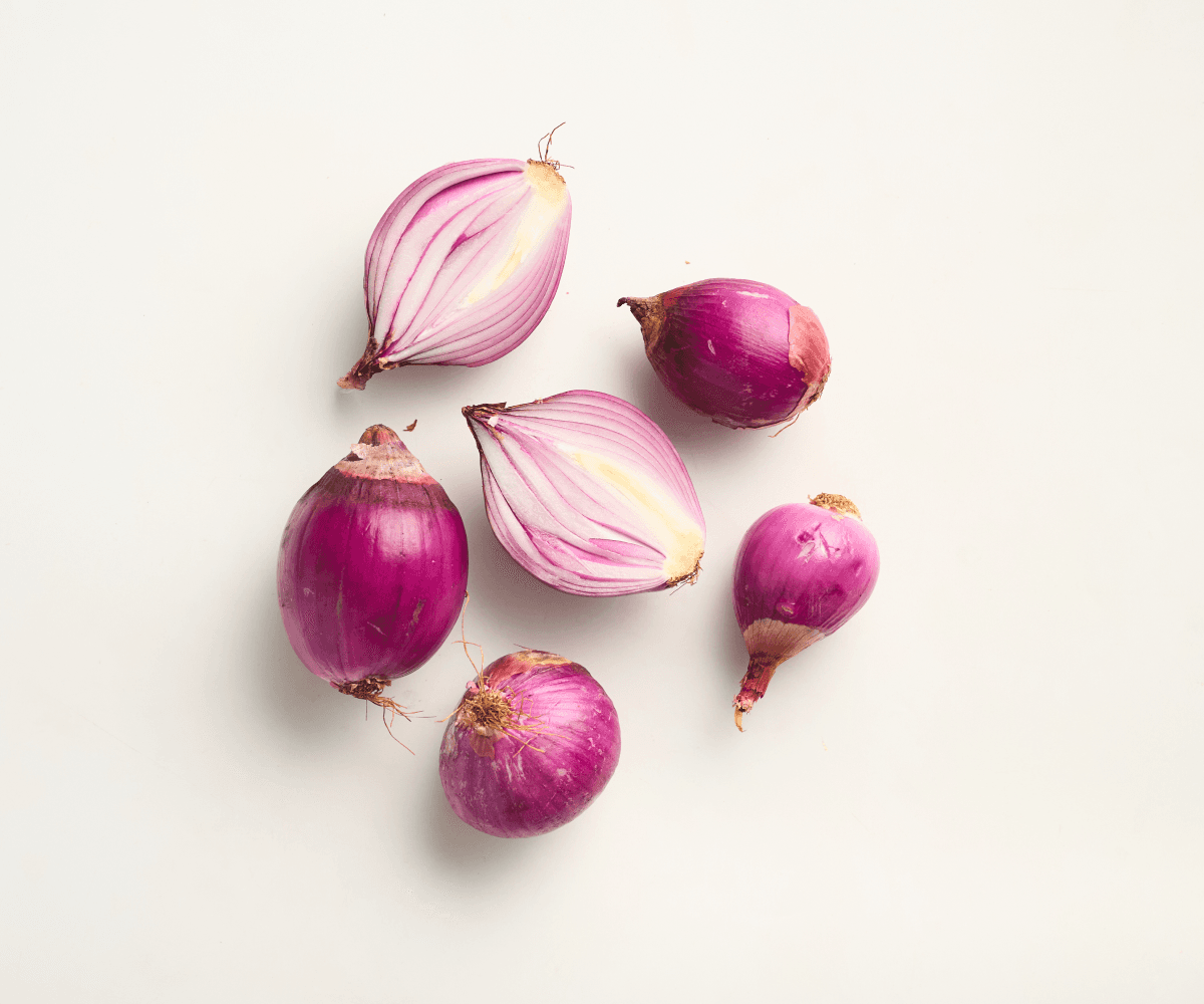 Cebola roxa orgânica - Aprox. 600g | 3 a 6und