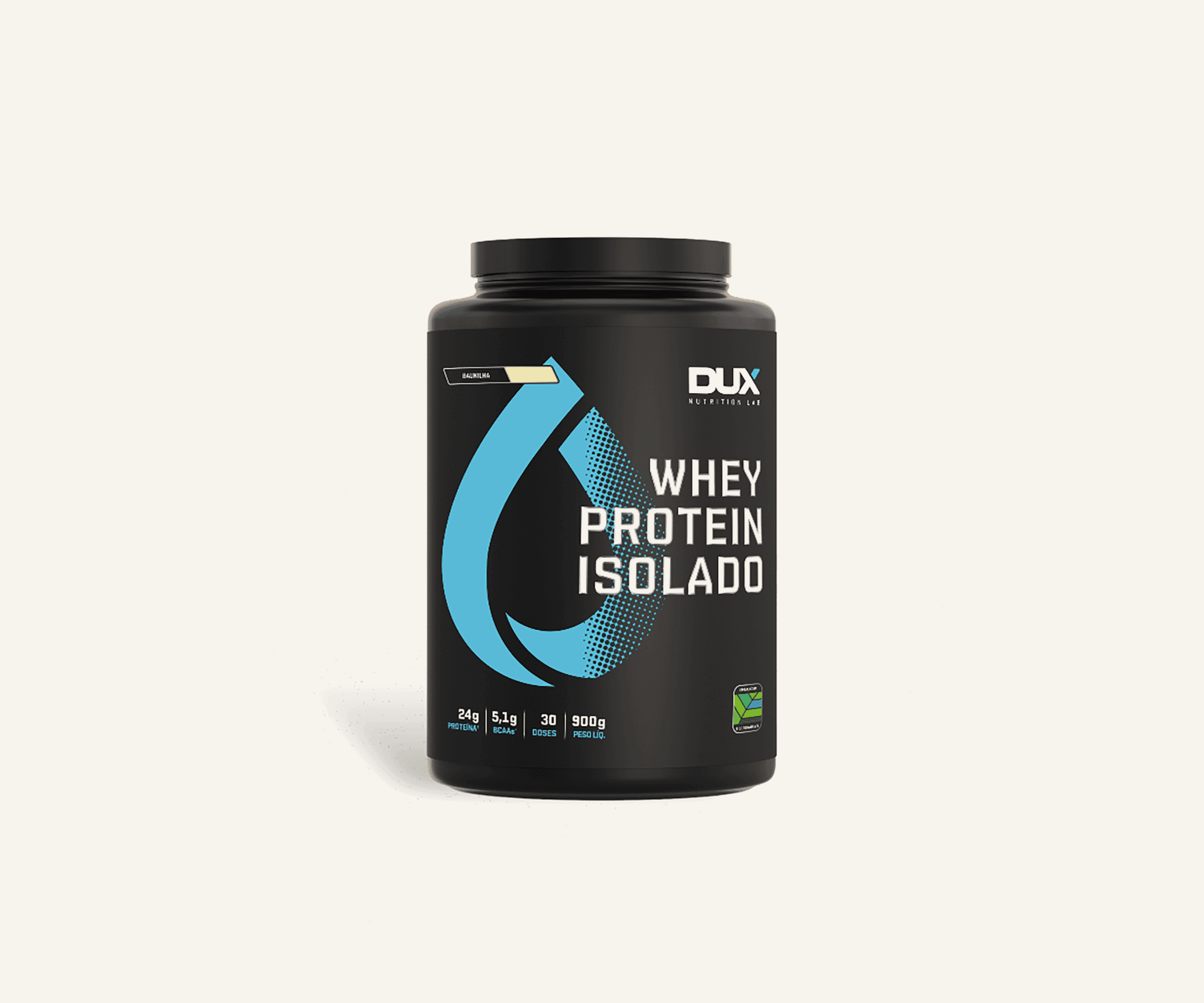 Whey protein isolado sabor baunilha Dux 900g