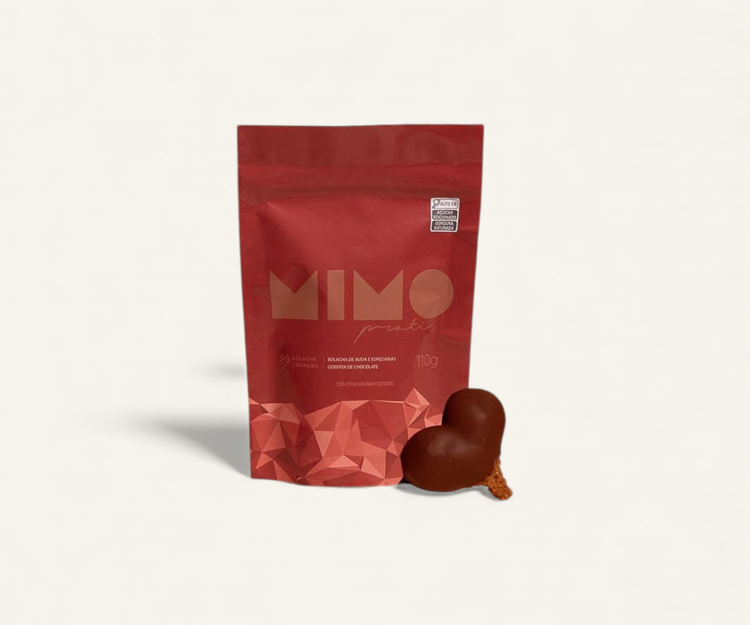 Bolacha de aveia e especiarias coberta de chocolate Mimo 110g