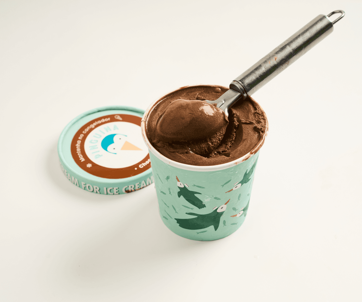 Sorvete de chocolate belga 500ml