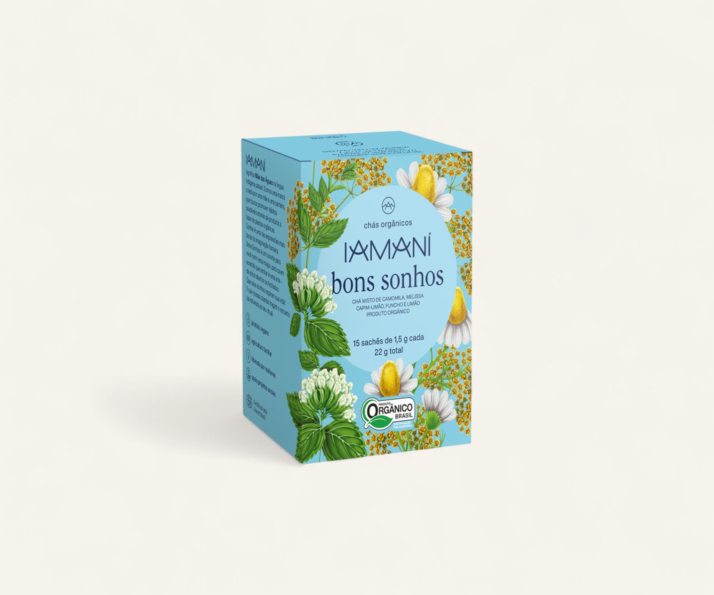 Chá orgânico bons sonhos 15 sachês