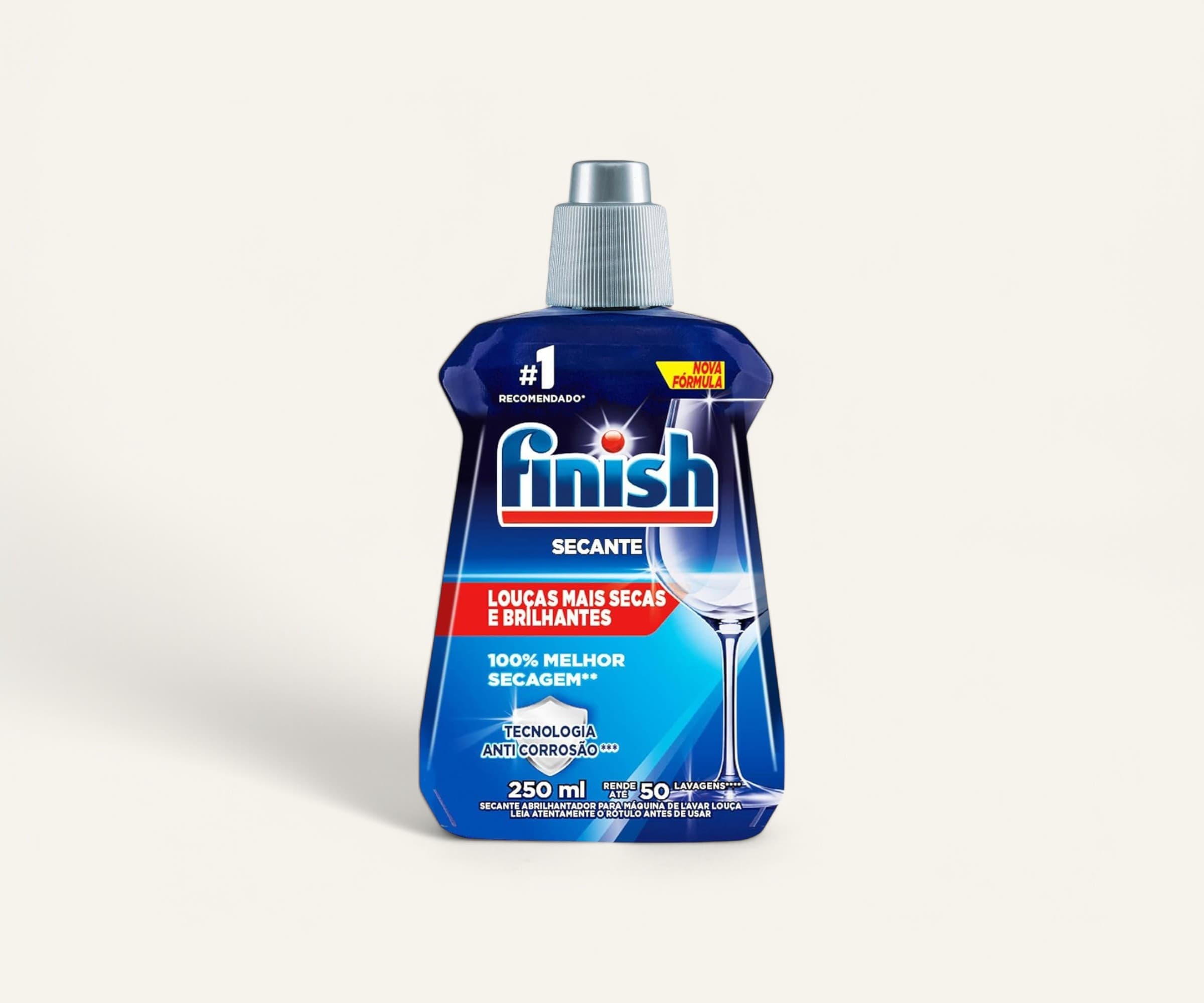 Secante abrilhantador para máquinas de lavar louça Finish 250ml